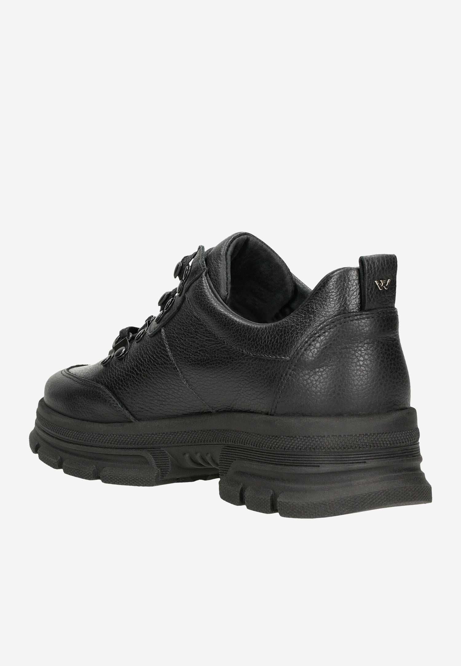 Czarne skórzane półbuty damskie z linii comfort