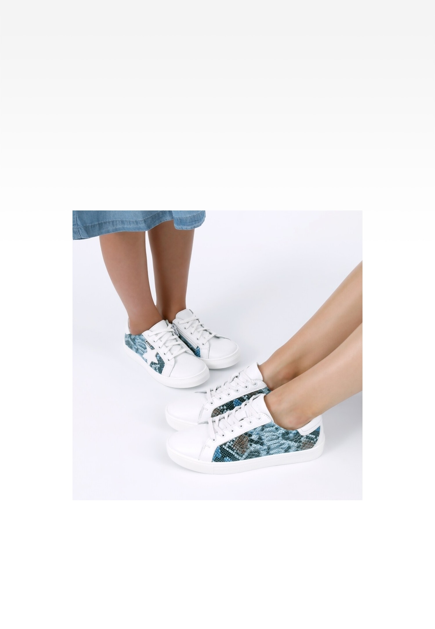 Półbuty BARTEK 8300186, dla dziewcząt, biało-niebieski