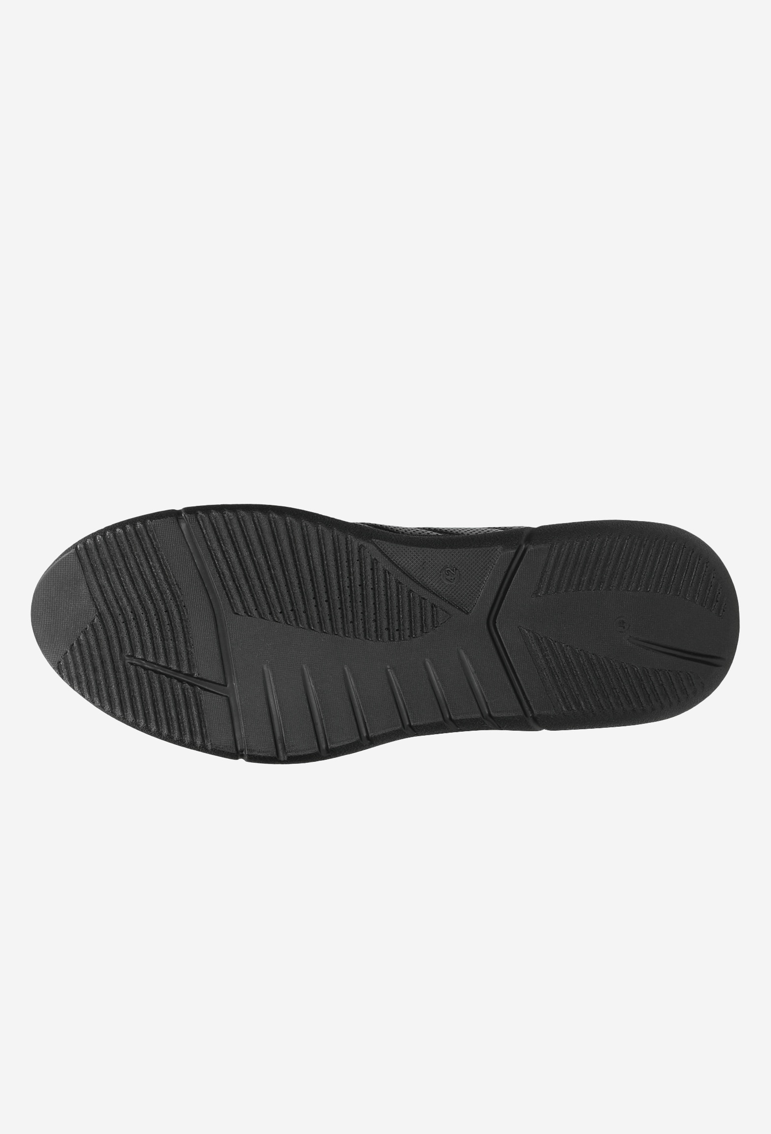 Czarne półbuty męskie ze skóry licowej w stylu comfort