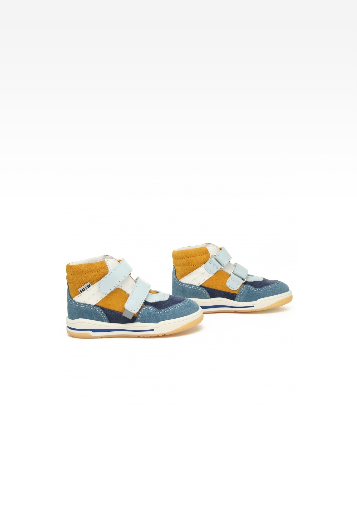 Trzewiki BARTEK 116150-02, dla chłopców, niebiesko-pomarańczowy