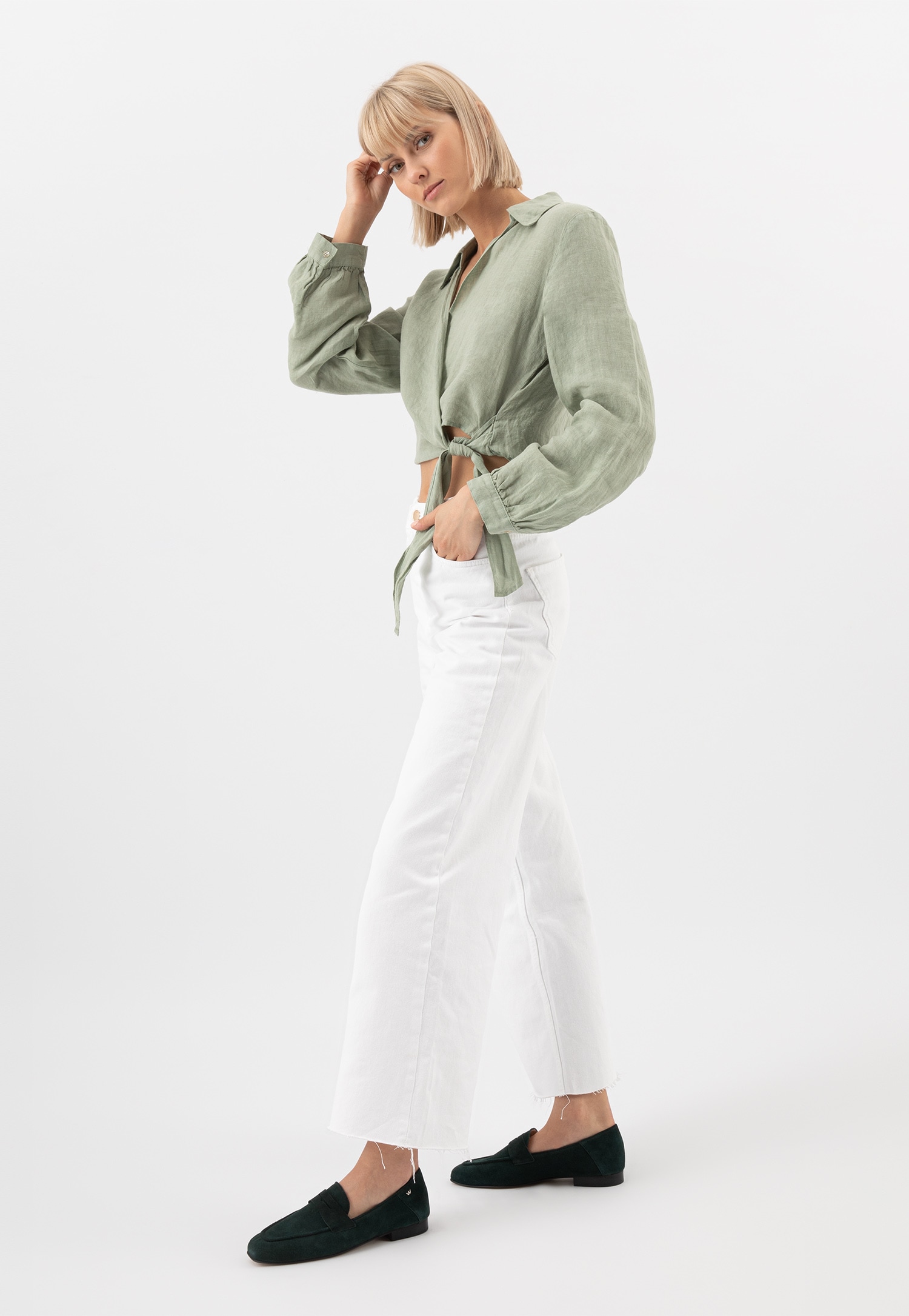 Czarne mokasyny damskie na płaskiej podeszwie