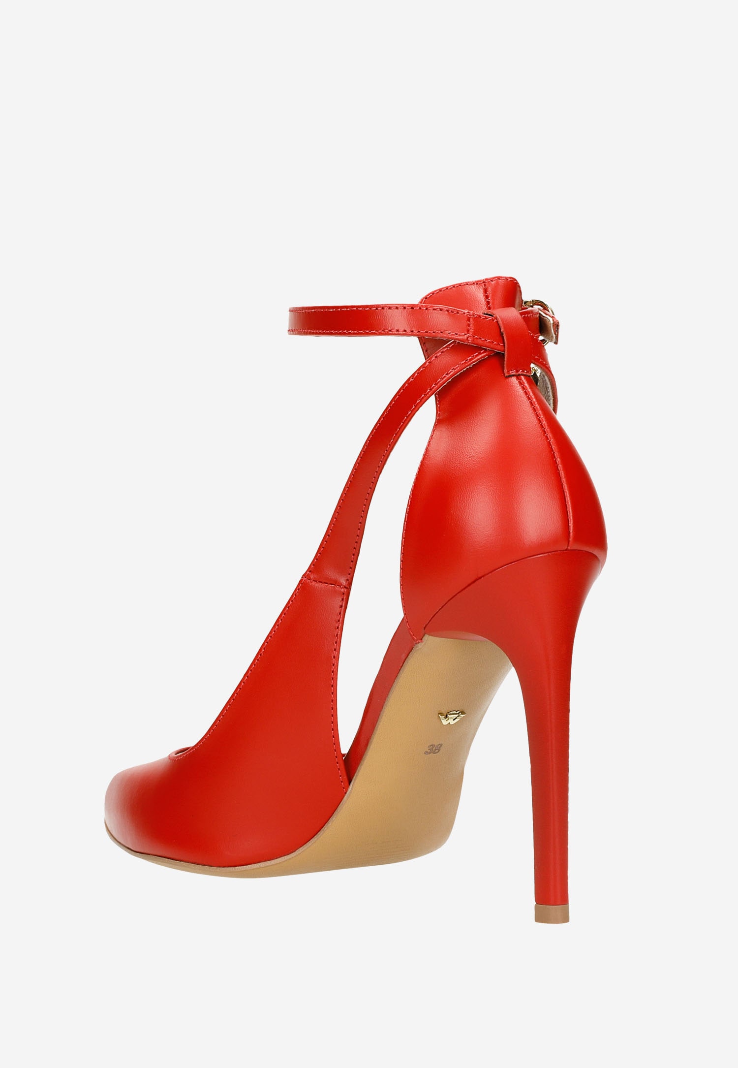 Eleganckie beżowe czółenka damskie na szpilce