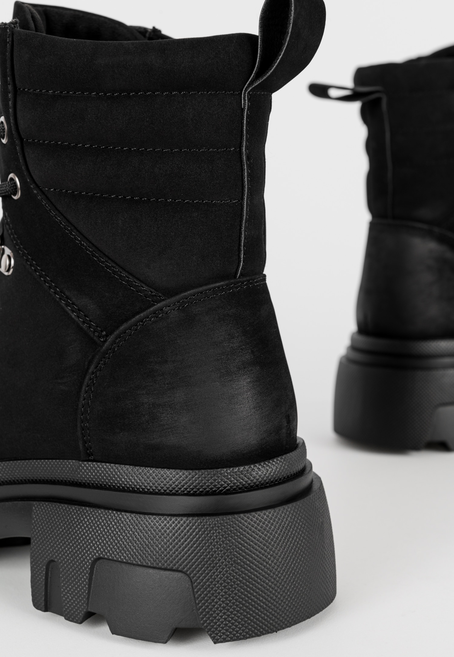 WJS czarne trzewiki damskie typu workery