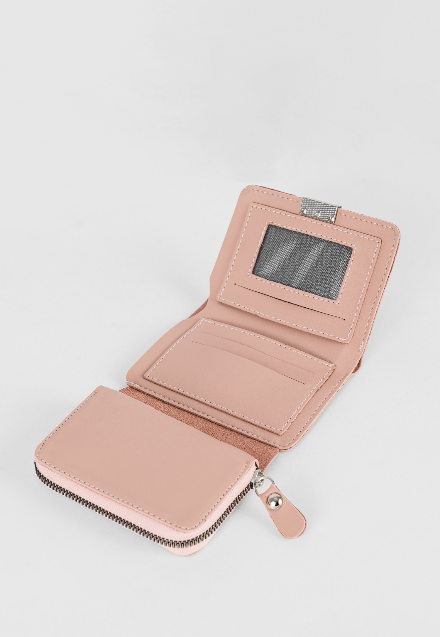 WJS niewielki różowy portfel damski