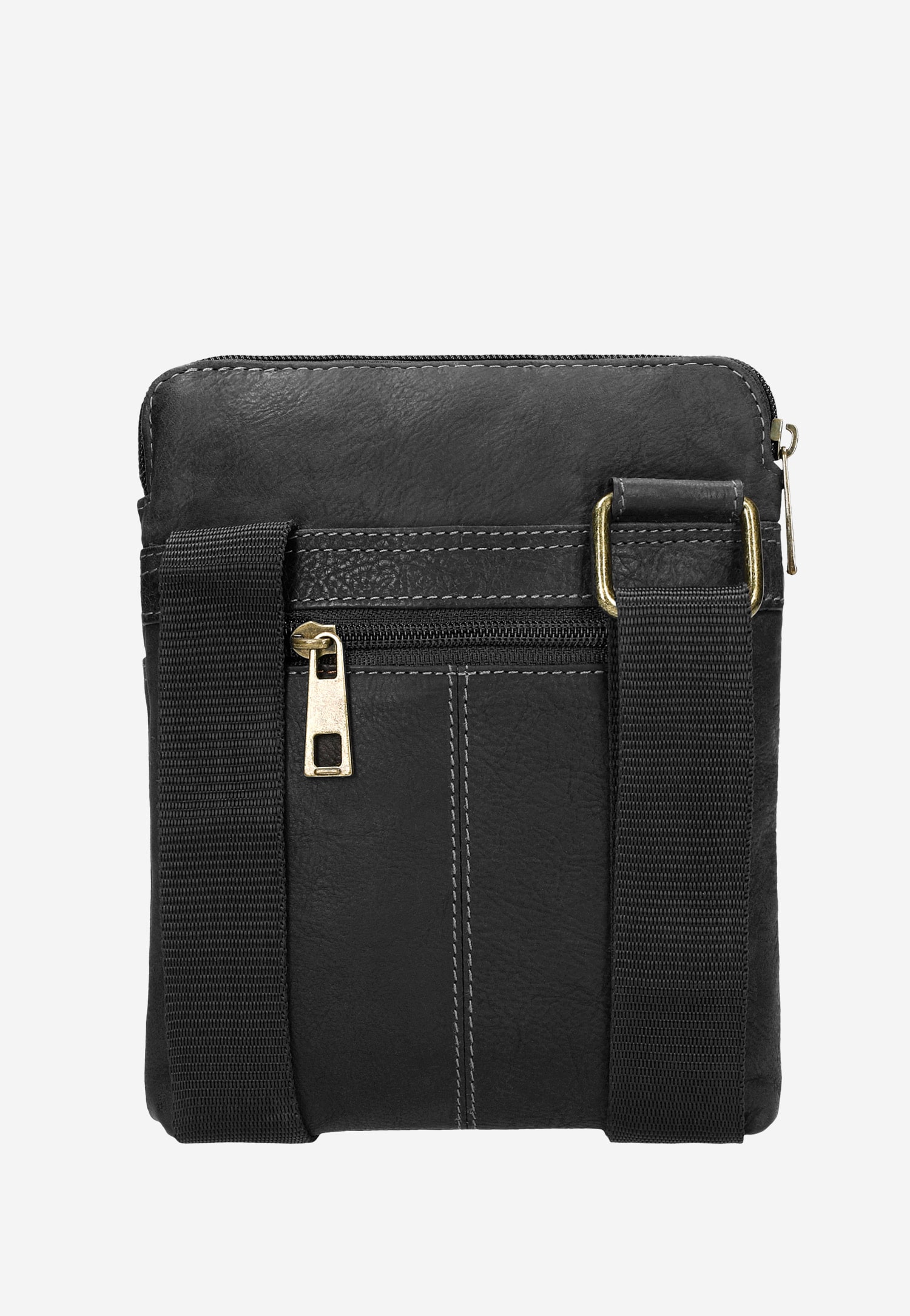 Brązowa torba męska z nubuku olejowanego