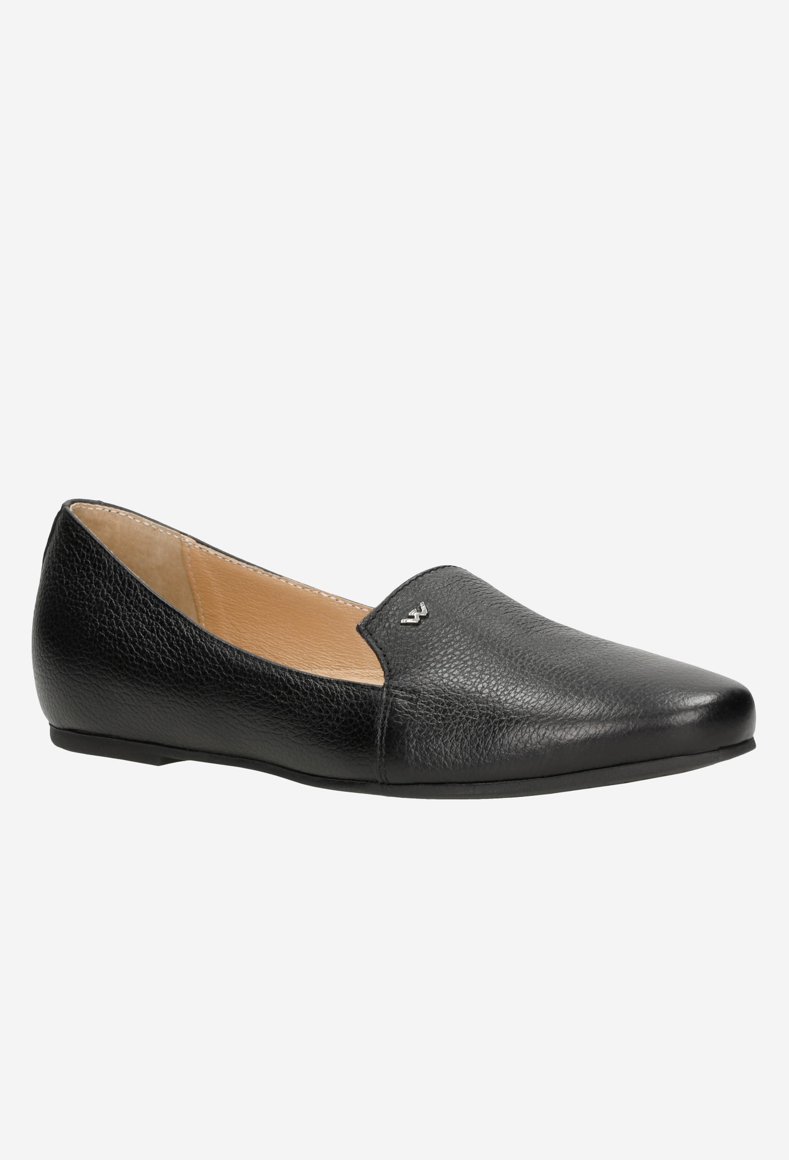 Czarne lordsy damskie na płaskiej podeszwie