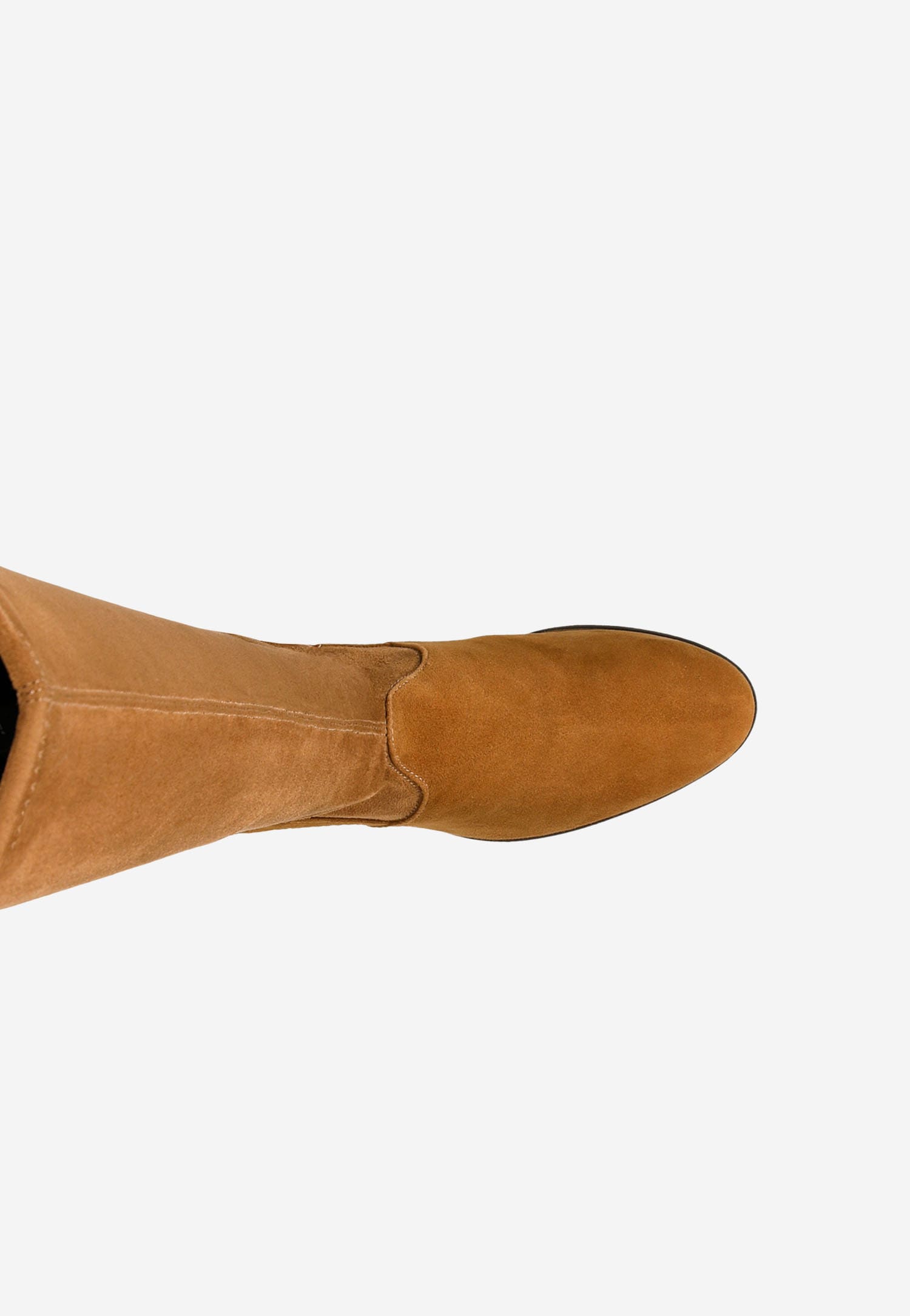 Wysokie kozaki muszkieterki w kolorze jasnego brązu