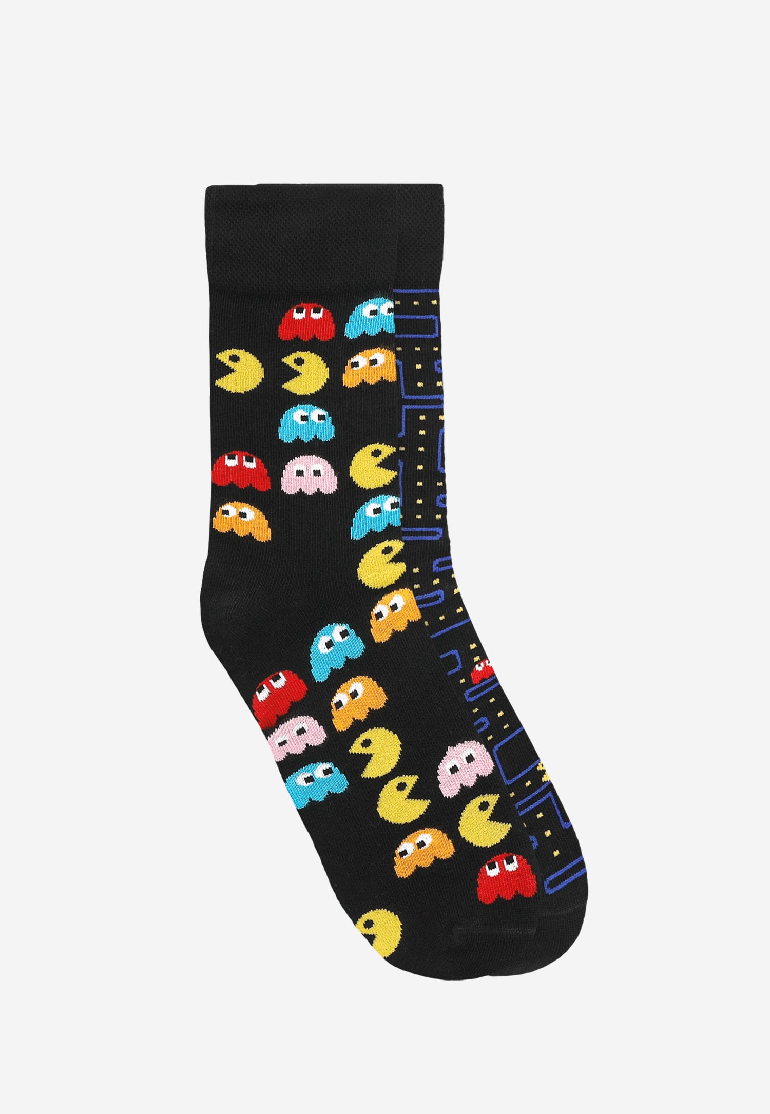 Wysokie bawełniane skarpety z motywem Pac-Mana