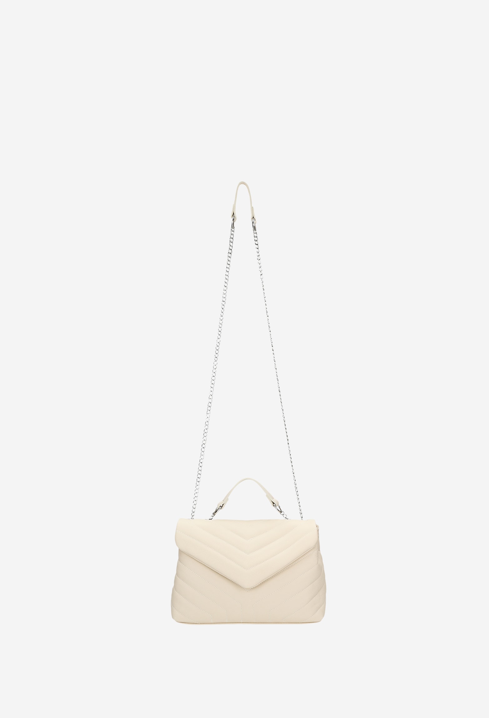 Złota torebka damska z naturalnej skóry