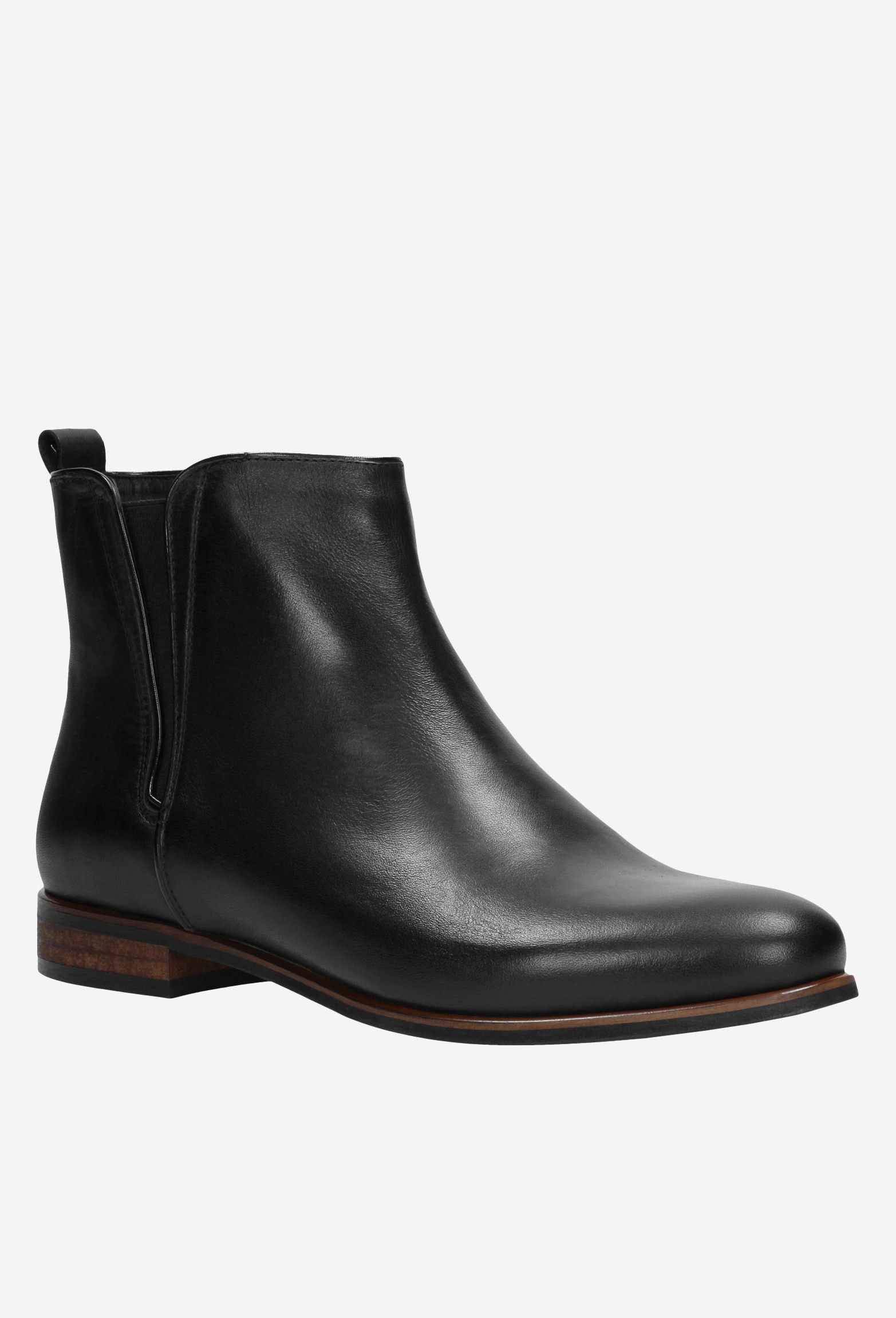 Czarne botki damskie zapinane na zamek