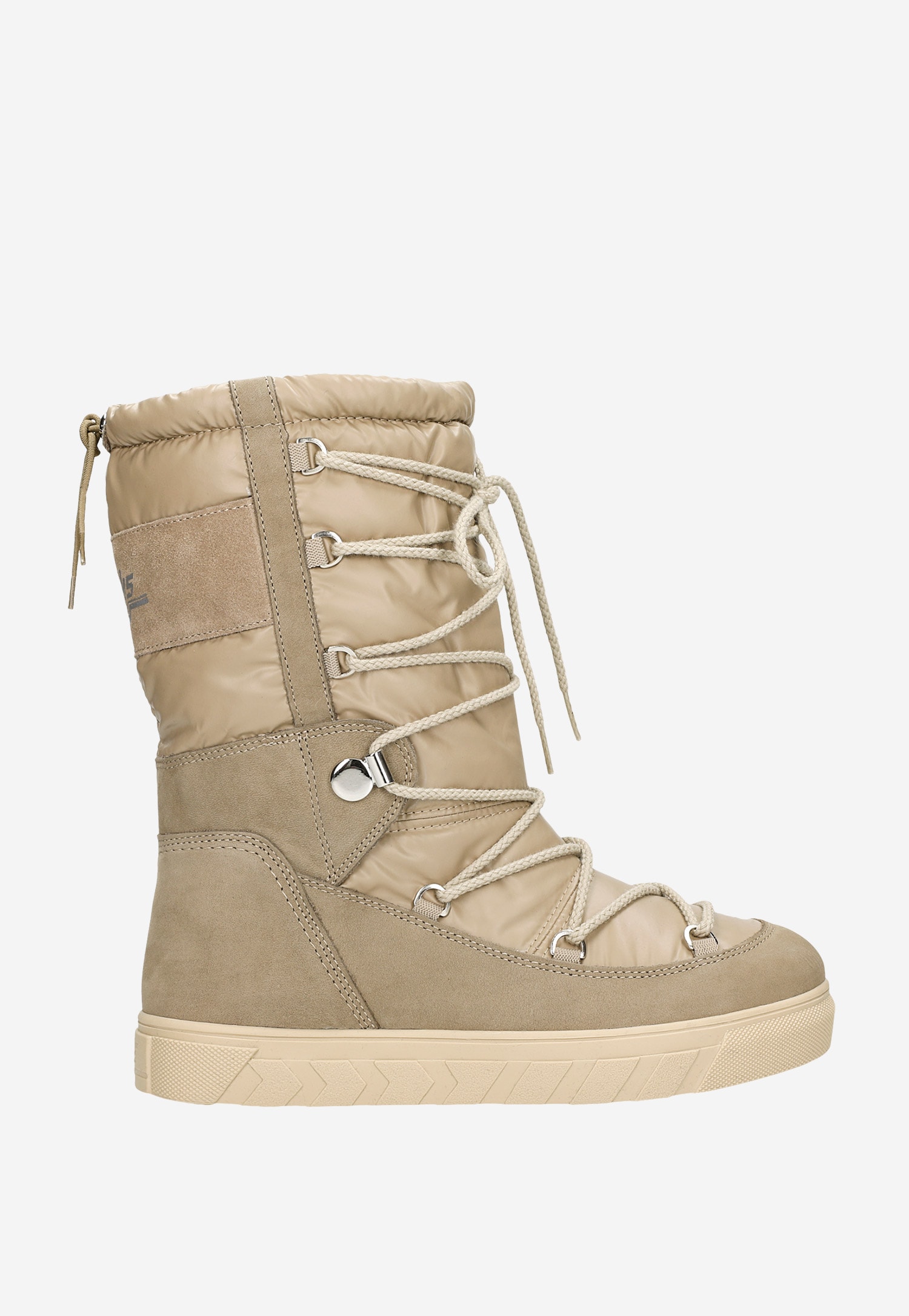 Czarno-niebieskie wsuwane śniegowce damskie RELAKS