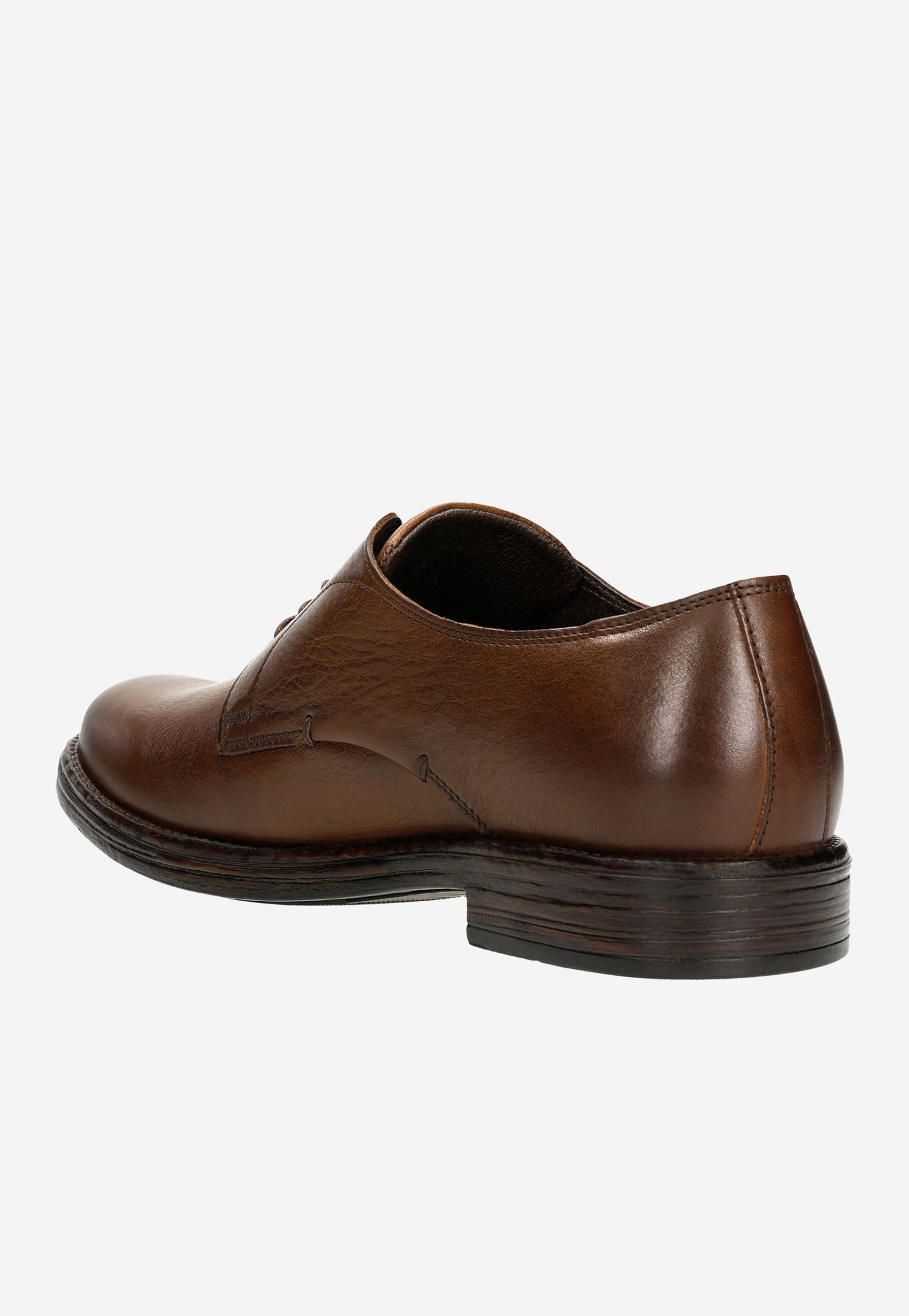 Brązowe klasyczne półbuty męskie w stylu miejskim