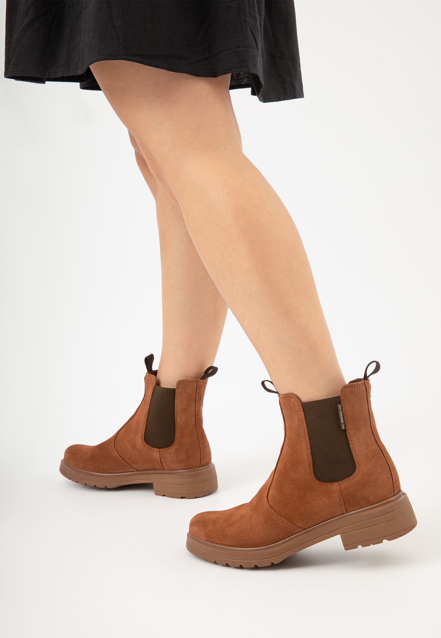 Czarne jesienne sztyblety damskie w stylu miejskim