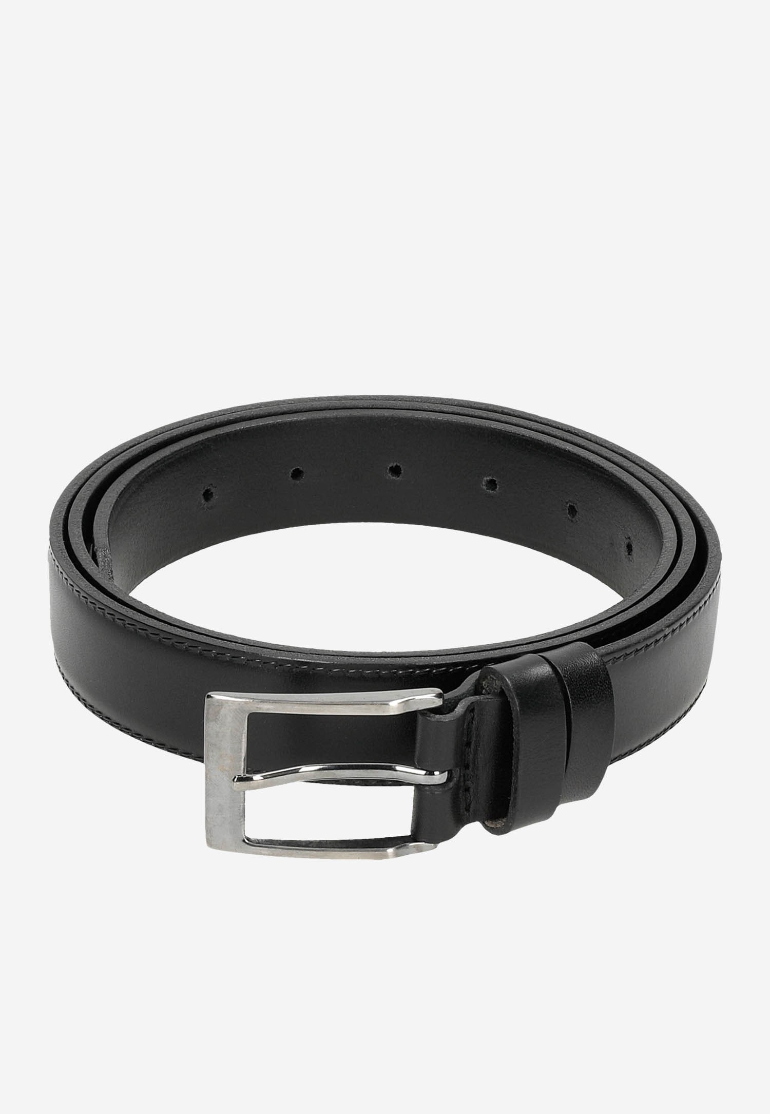 Skórzany czarny pasek męski