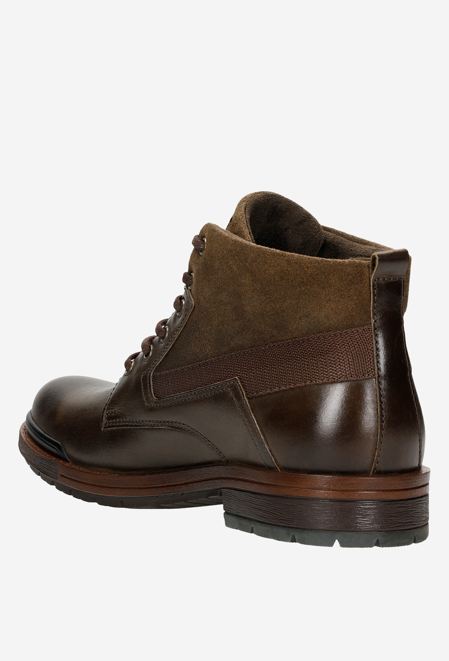 Czarne ocieplane trzewiki męskie typu workery