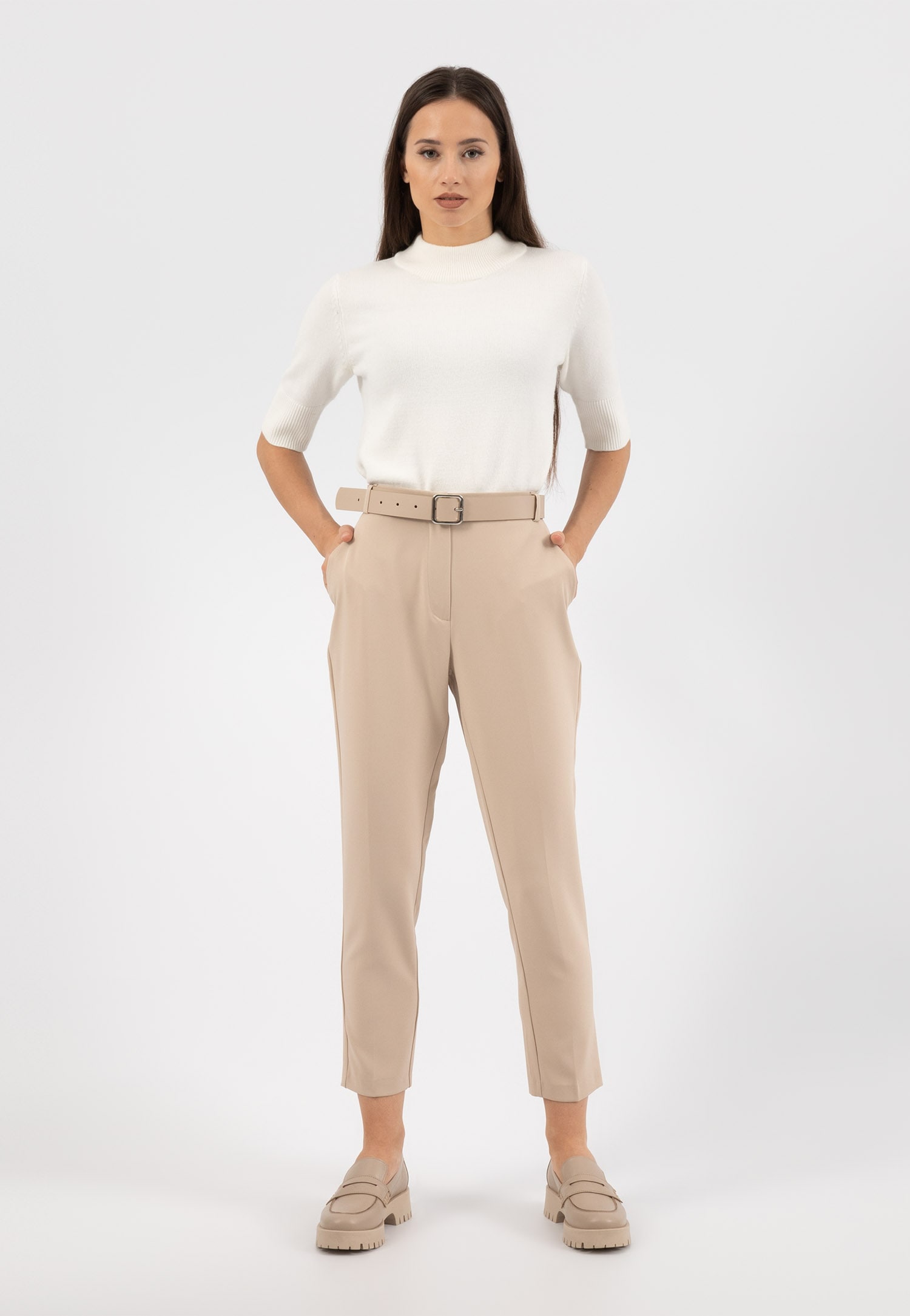 Czarne lakierowane mokasyny damskie