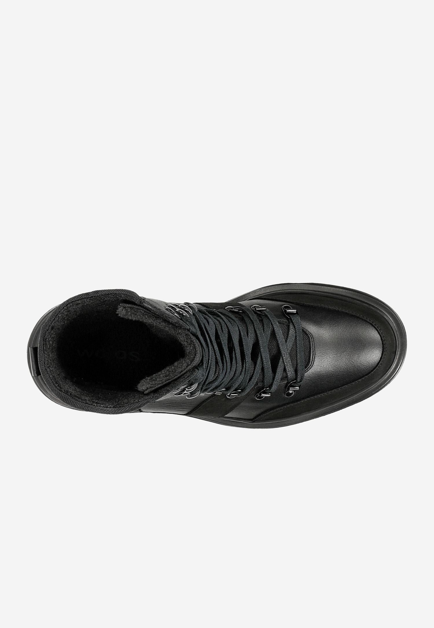 Czarne masywne bikery męskie z ociepleniem