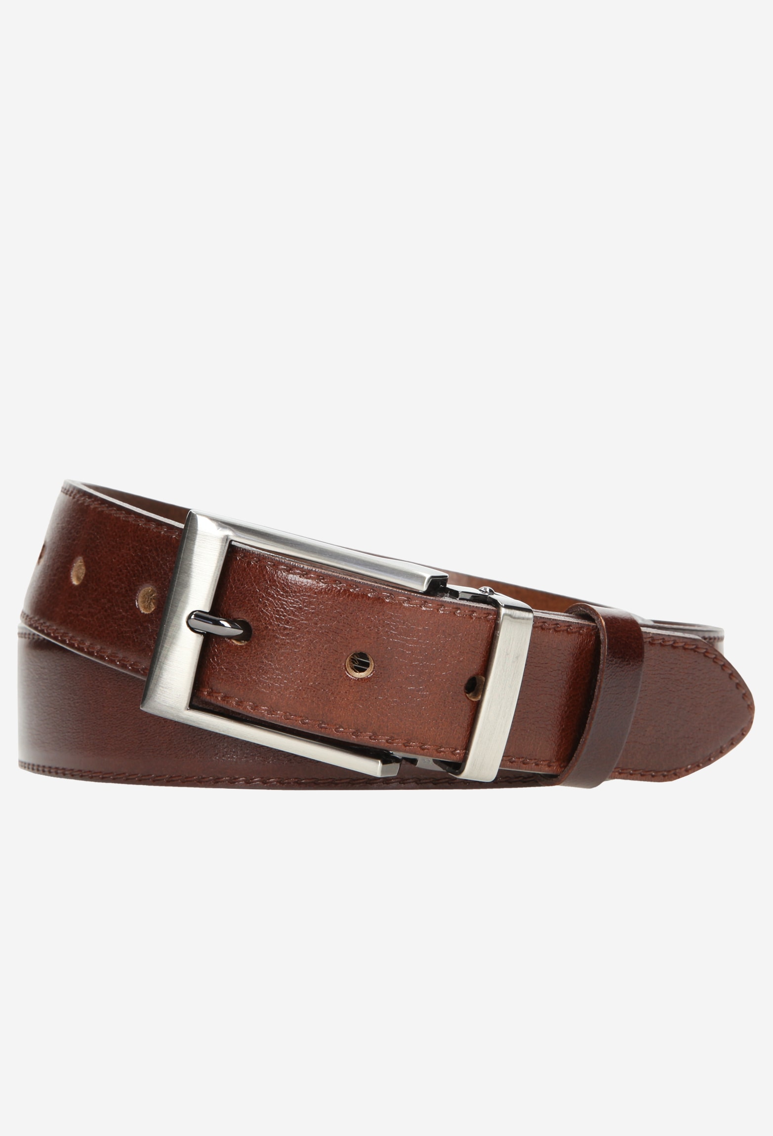 Skórzany brązowy pasek męski