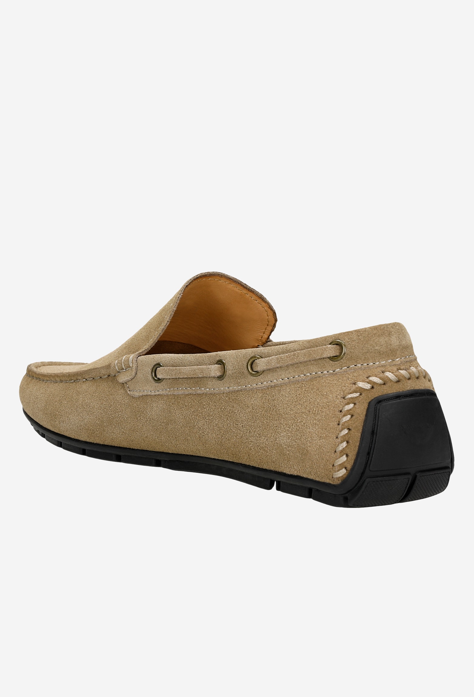 Granatowe klasyczne mokasyny męskie