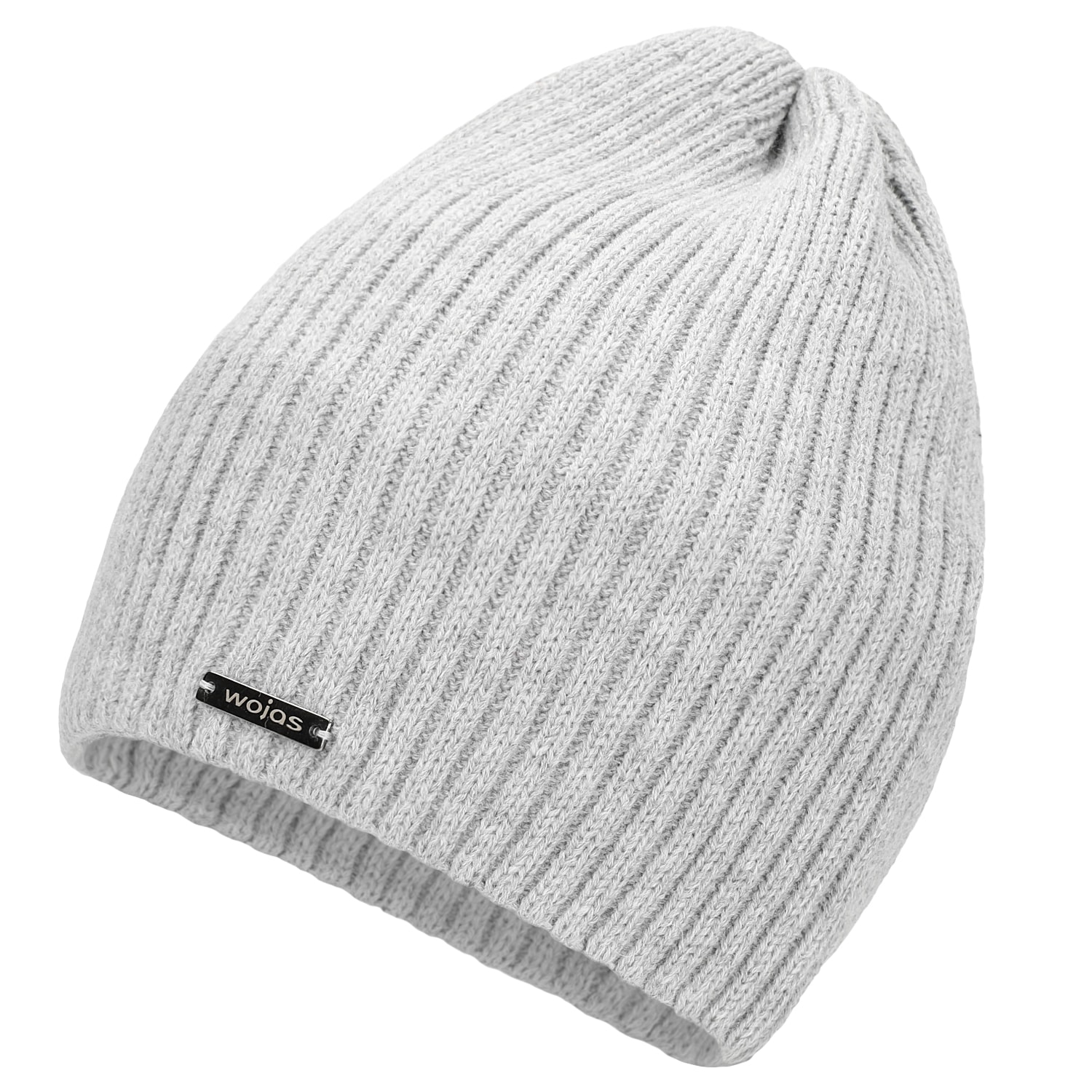 Szara czapka męska z domieszką wełny