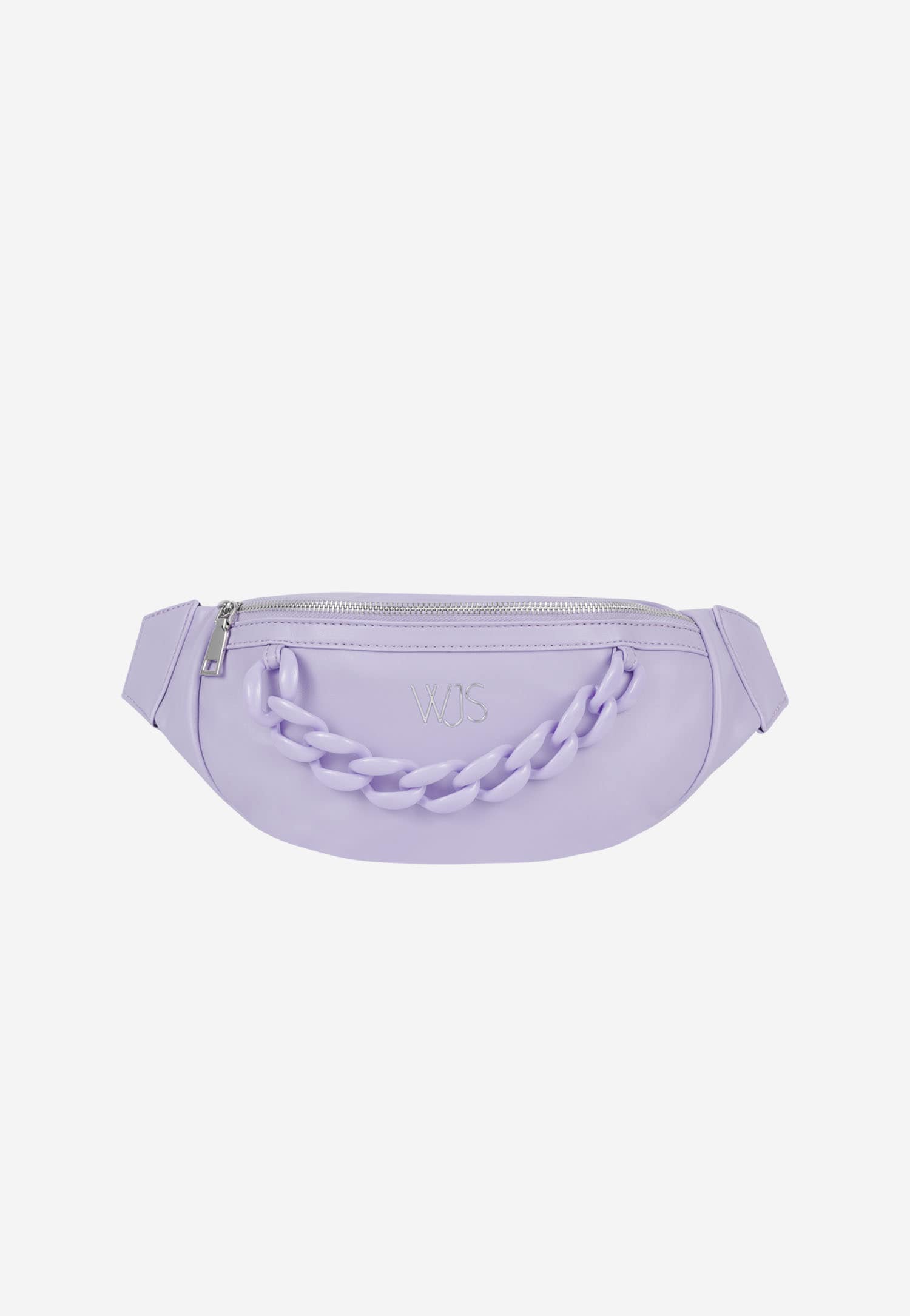 WJS fioletowa torebka damska nerka z łańcuszkiem
