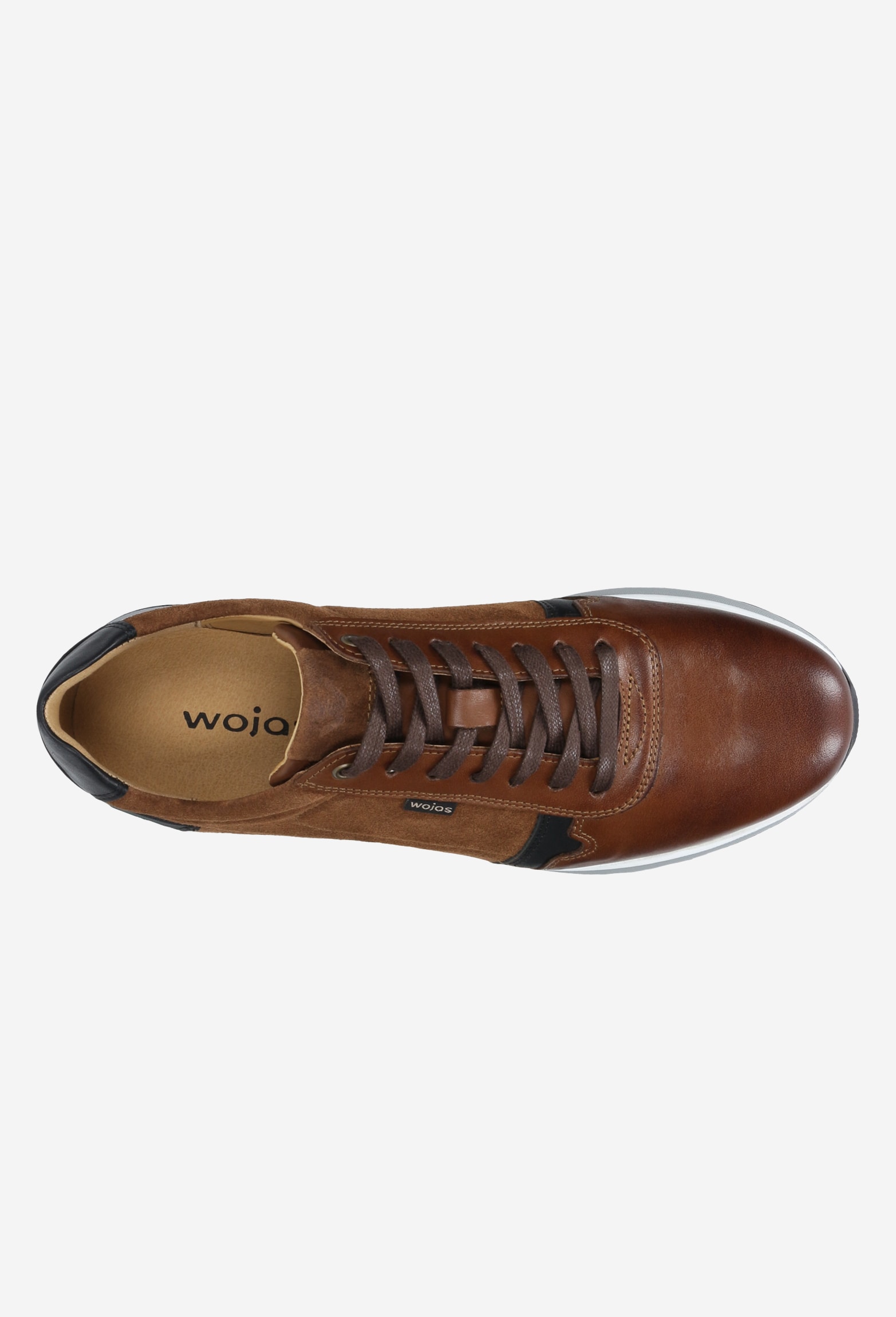 Czarne skórzane snekaersy męskie w sportowym stylu