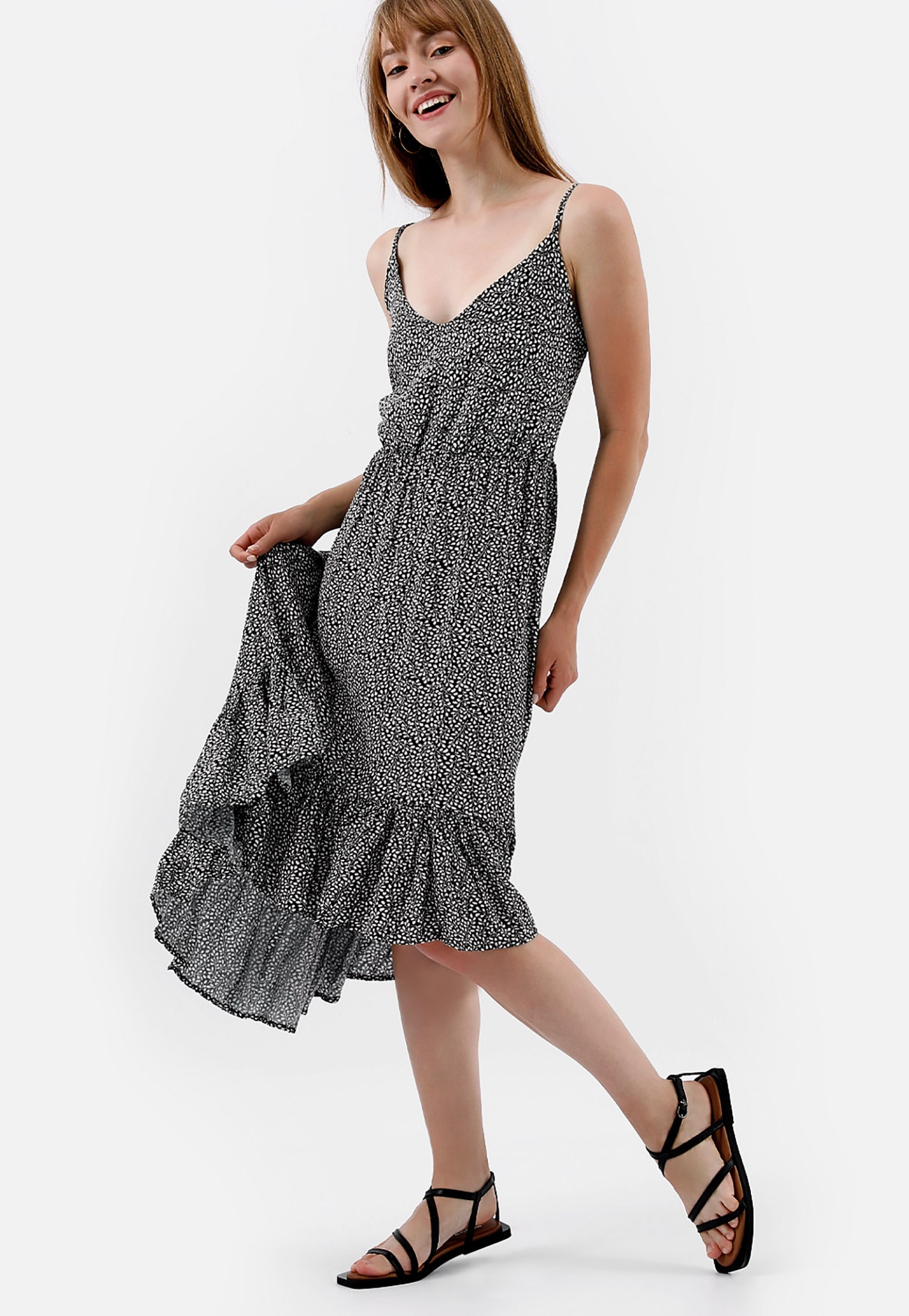 Czarne sandały damskie idealne na lato