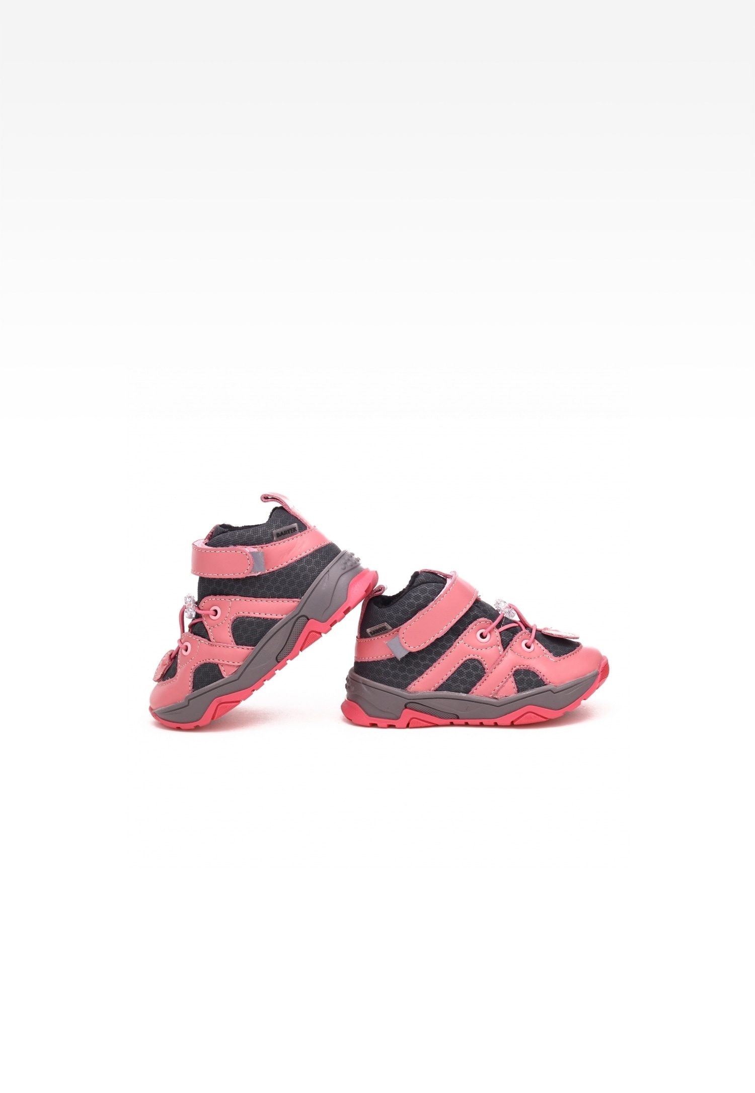 Trzewiki ocieplane BARTEK 1166-00KP, dla dziewcząt, różowo-szary