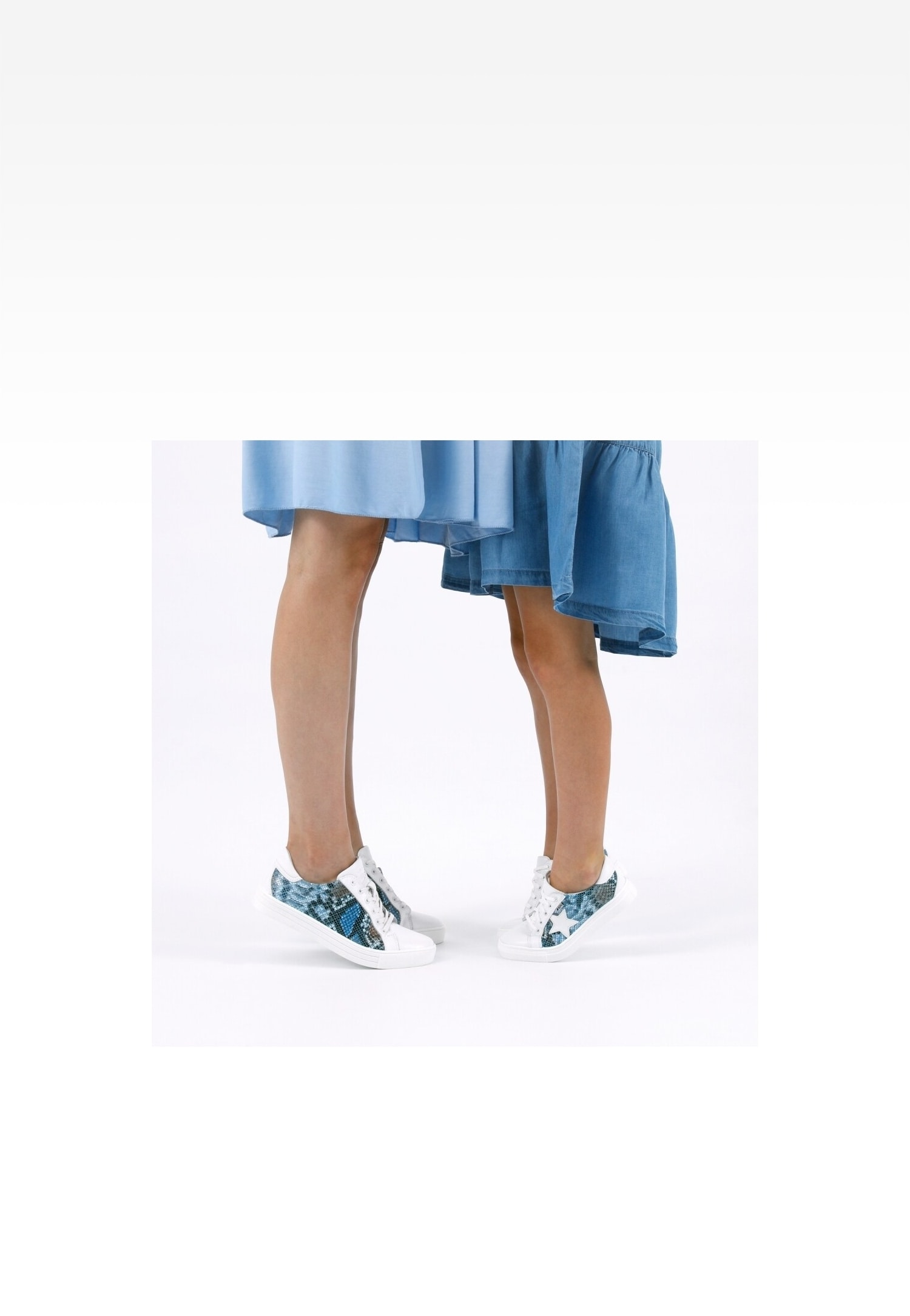 Półbuty BARTEK 8300186, dla dziewcząt, biało-niebieski