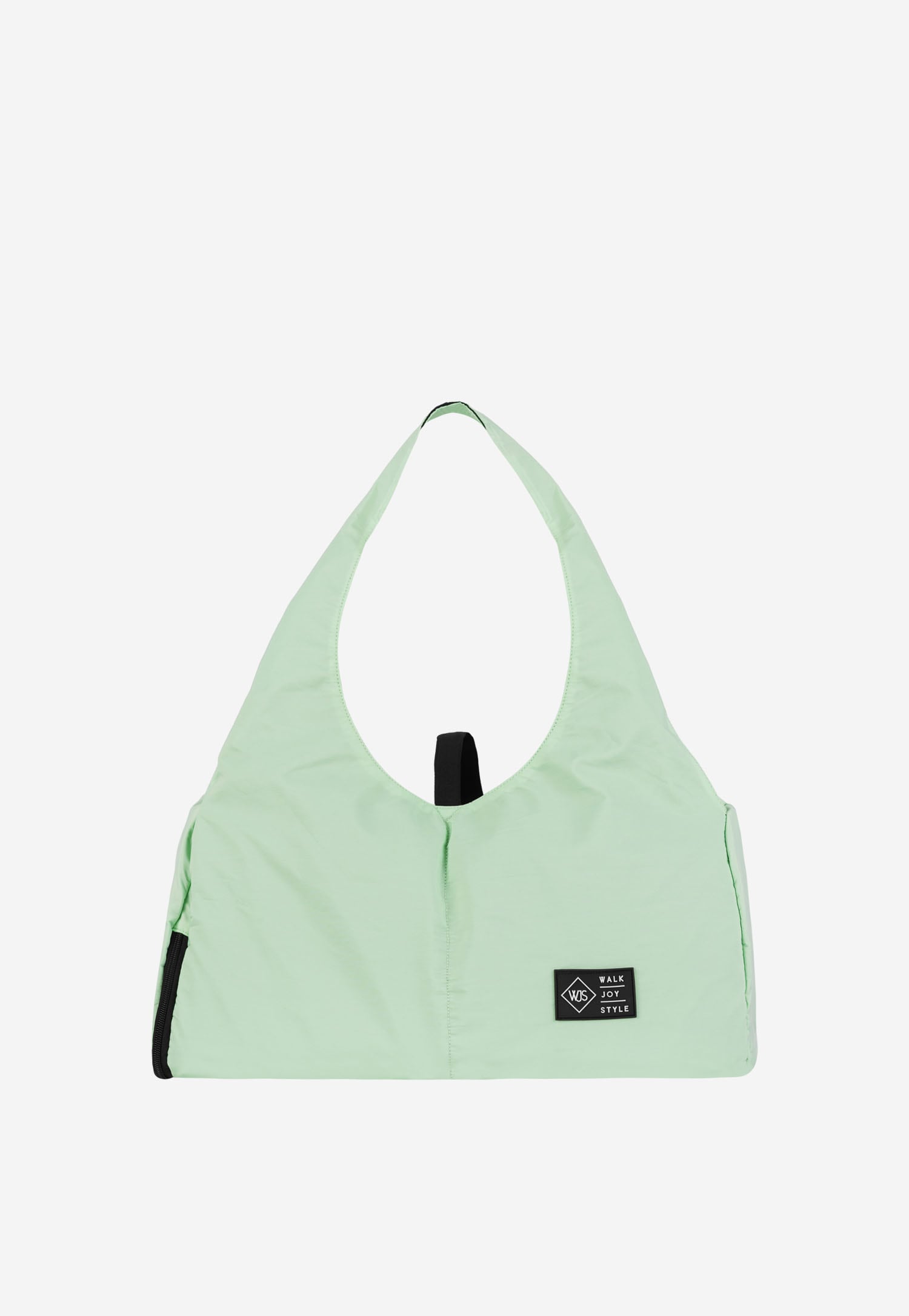 WJS zielona torebka damska z czarnymi akcentami