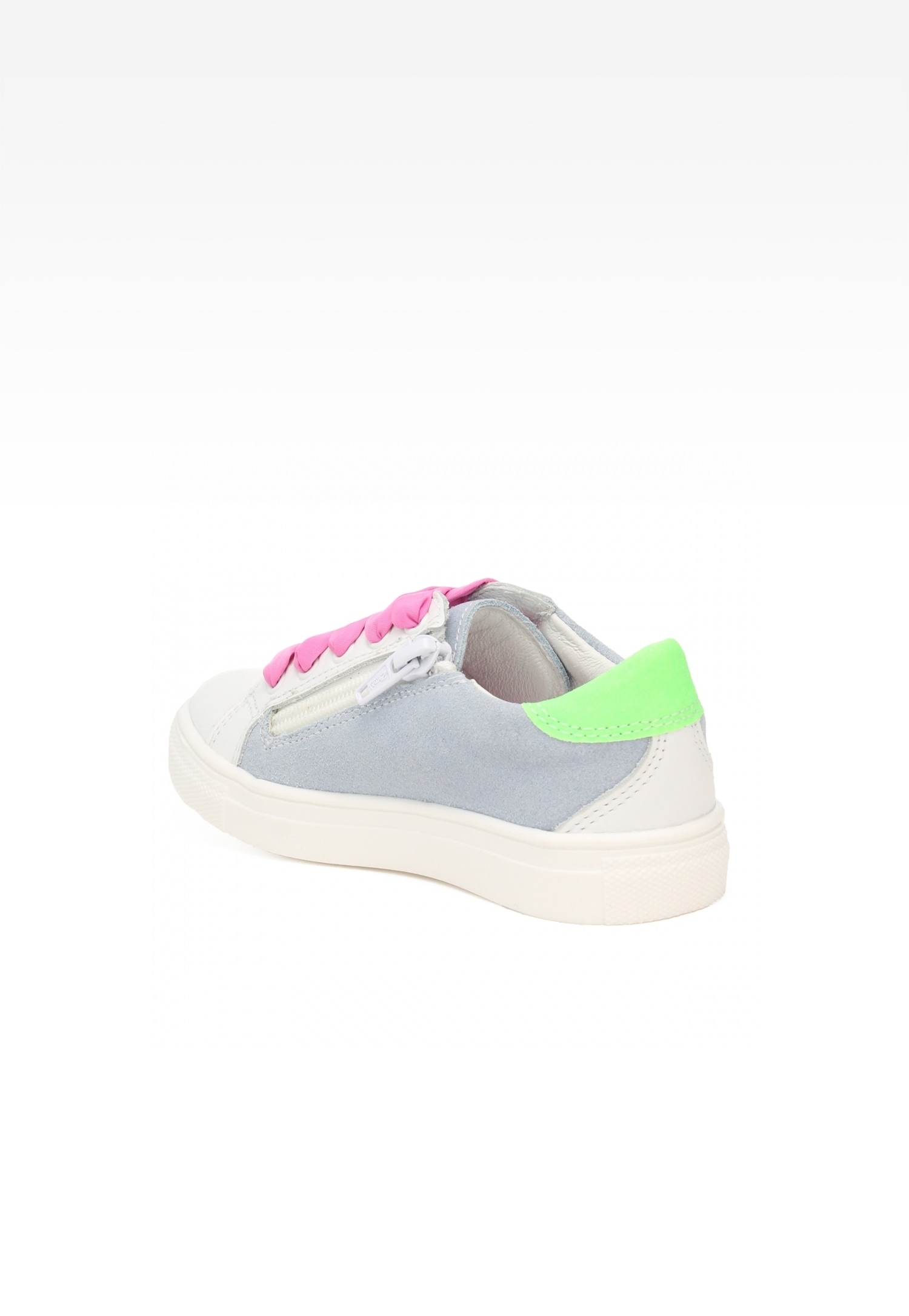 Półbuty BARTEK 15318004, dla dziewcząt, biało-zielony