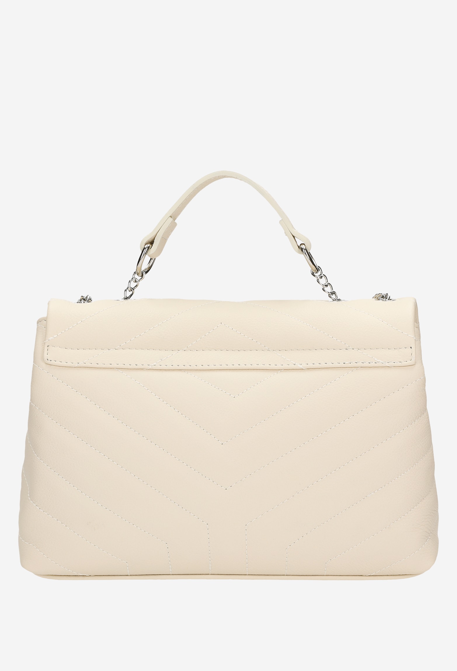 Złota torebka damska z naturalnej skóry