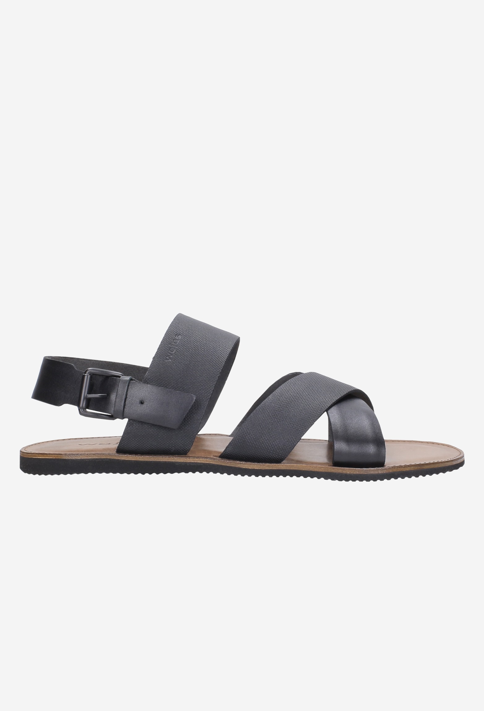 Skórzane sandały męskie w brązowym wydaniu