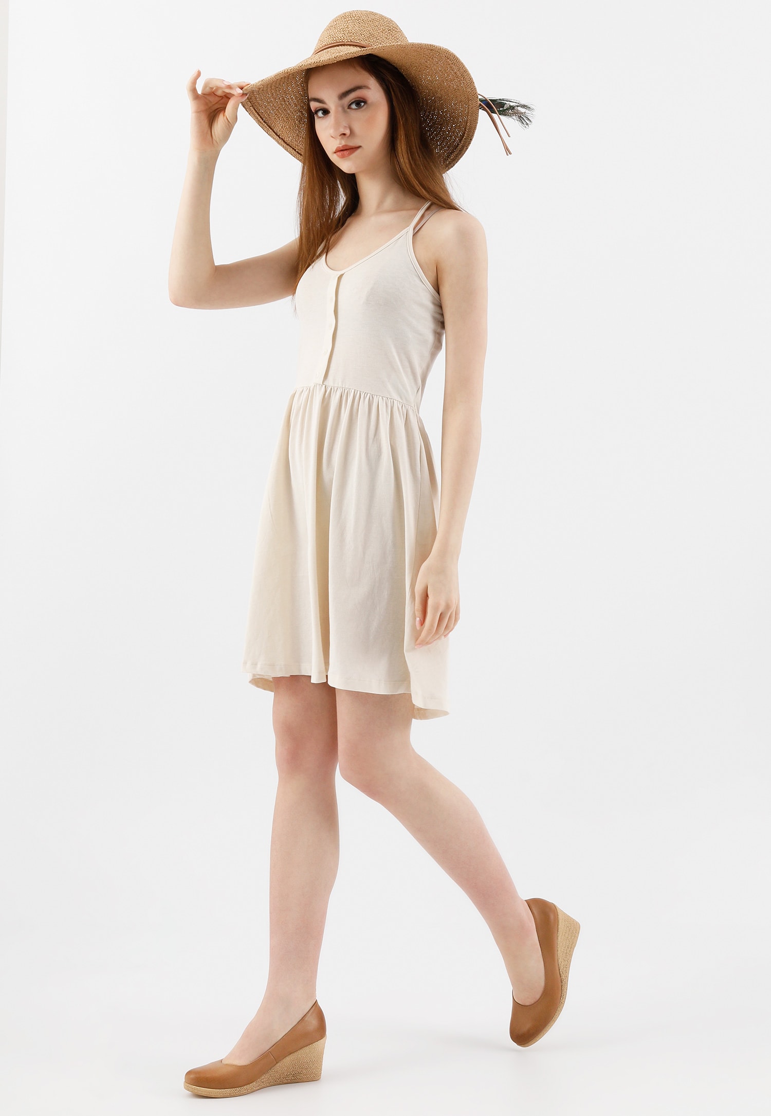 Czarne czółenka damskie na koturnie