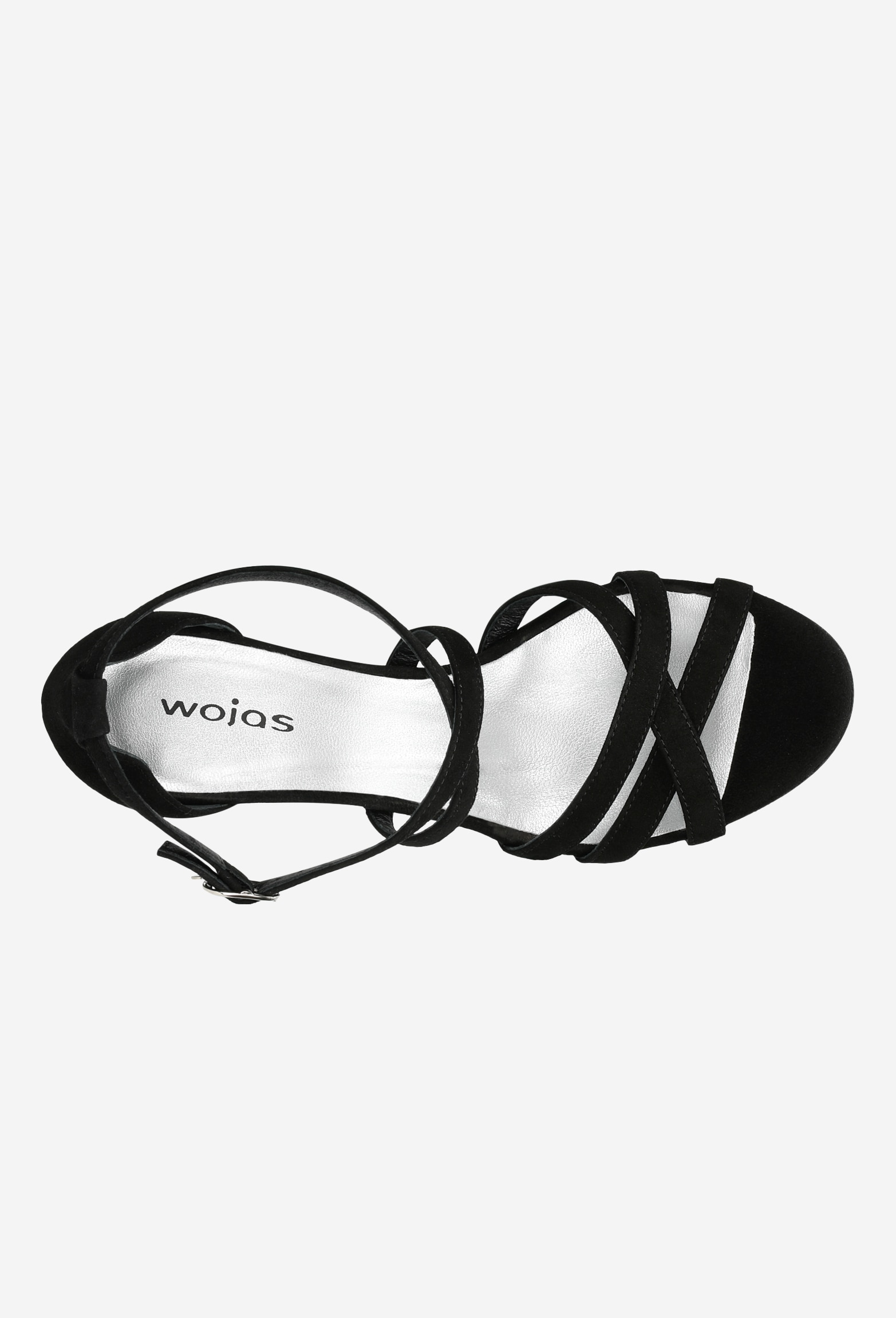 Czarne sandały damskie na szpilce