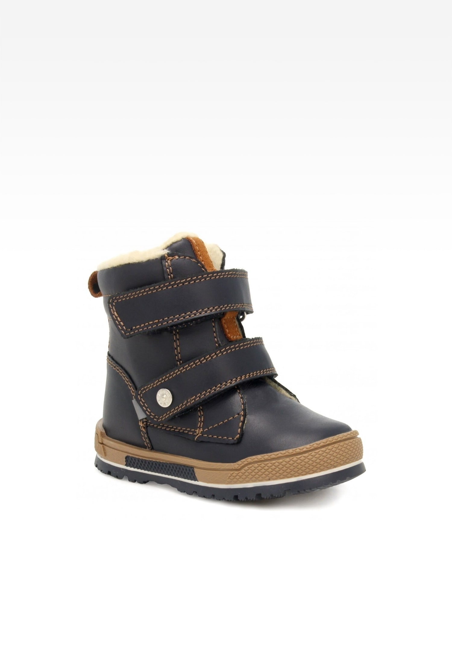 śniegowce BARTEK 21469-016, dla chłopców, granatowy