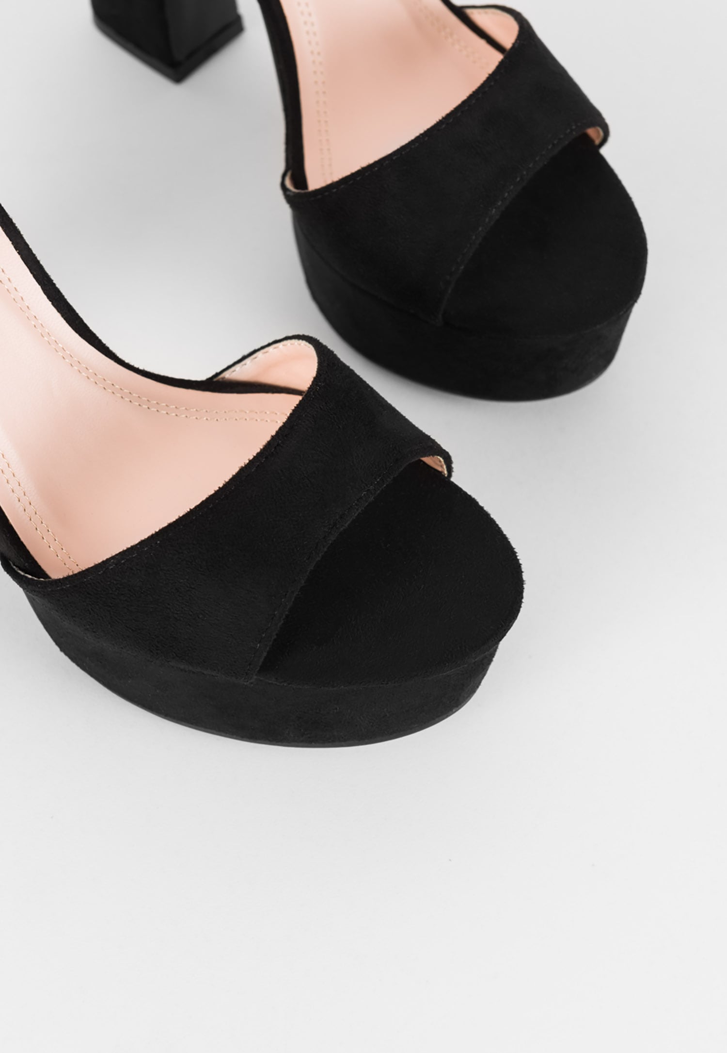 WJS beżowe sandały damskie na platformie