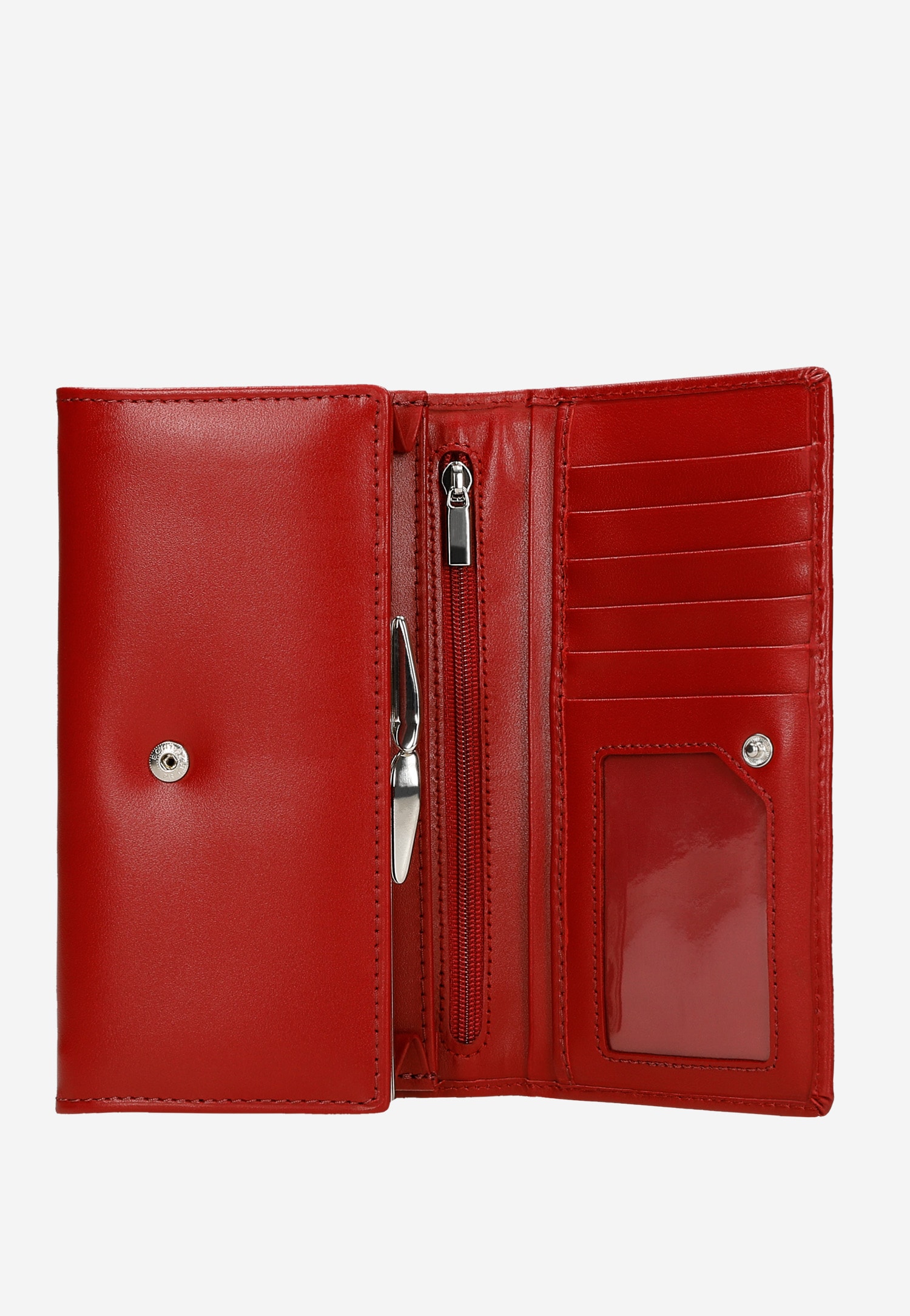 Czerwony damski portfel