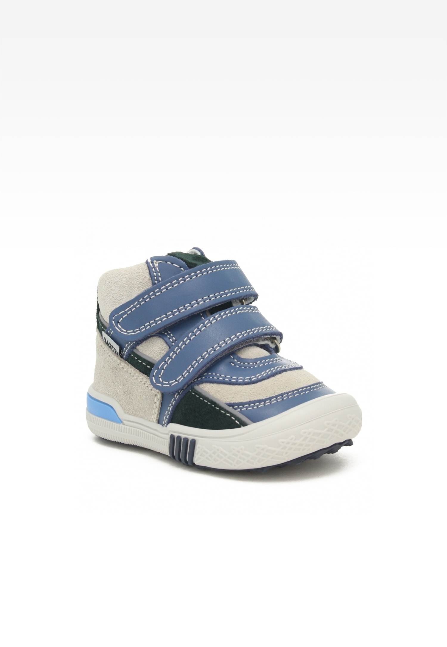 Sneakers BARTEK 91756-026, dla chłopców, szaro-zielony