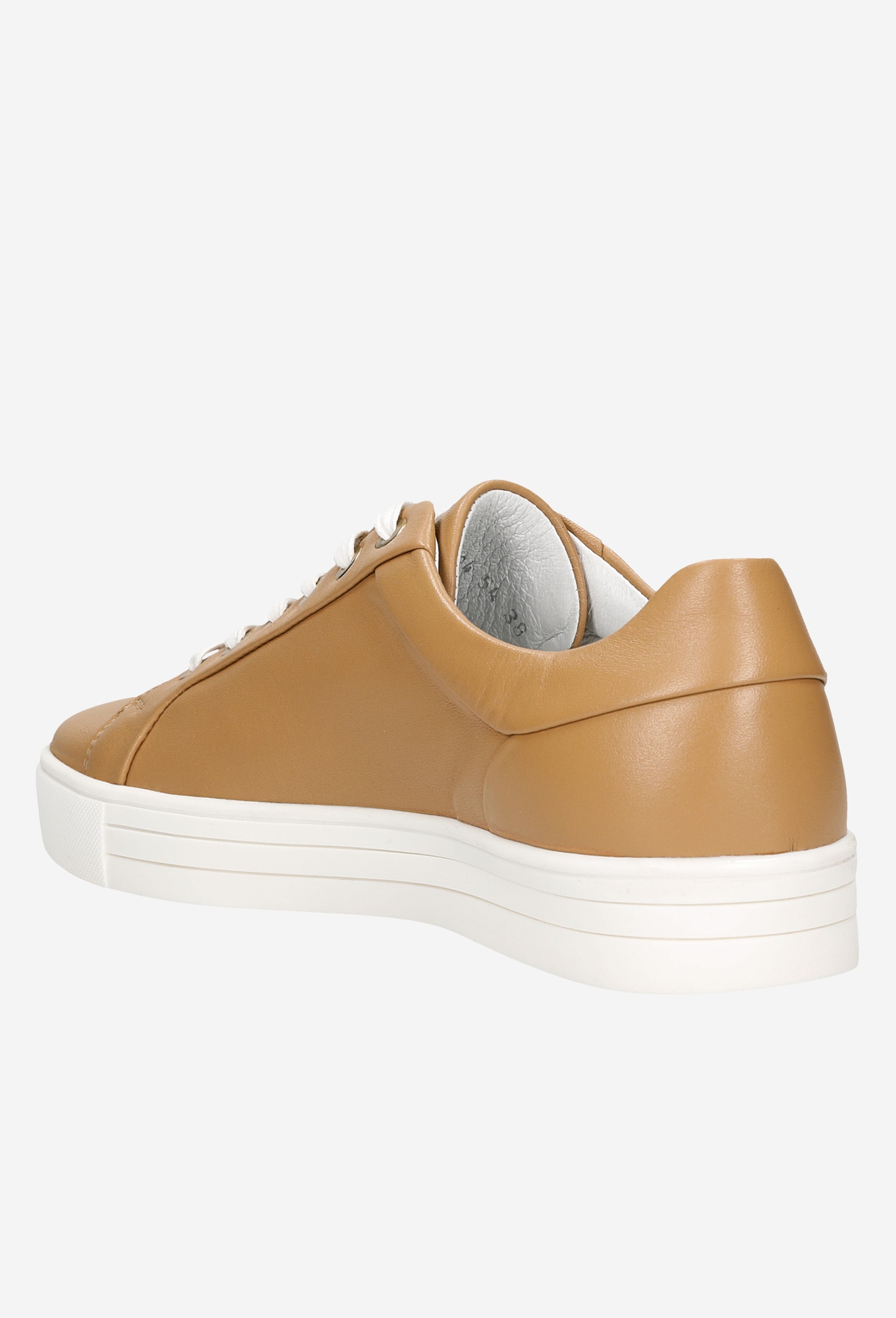 Białe półbuty damskie z dziurkowanym logo