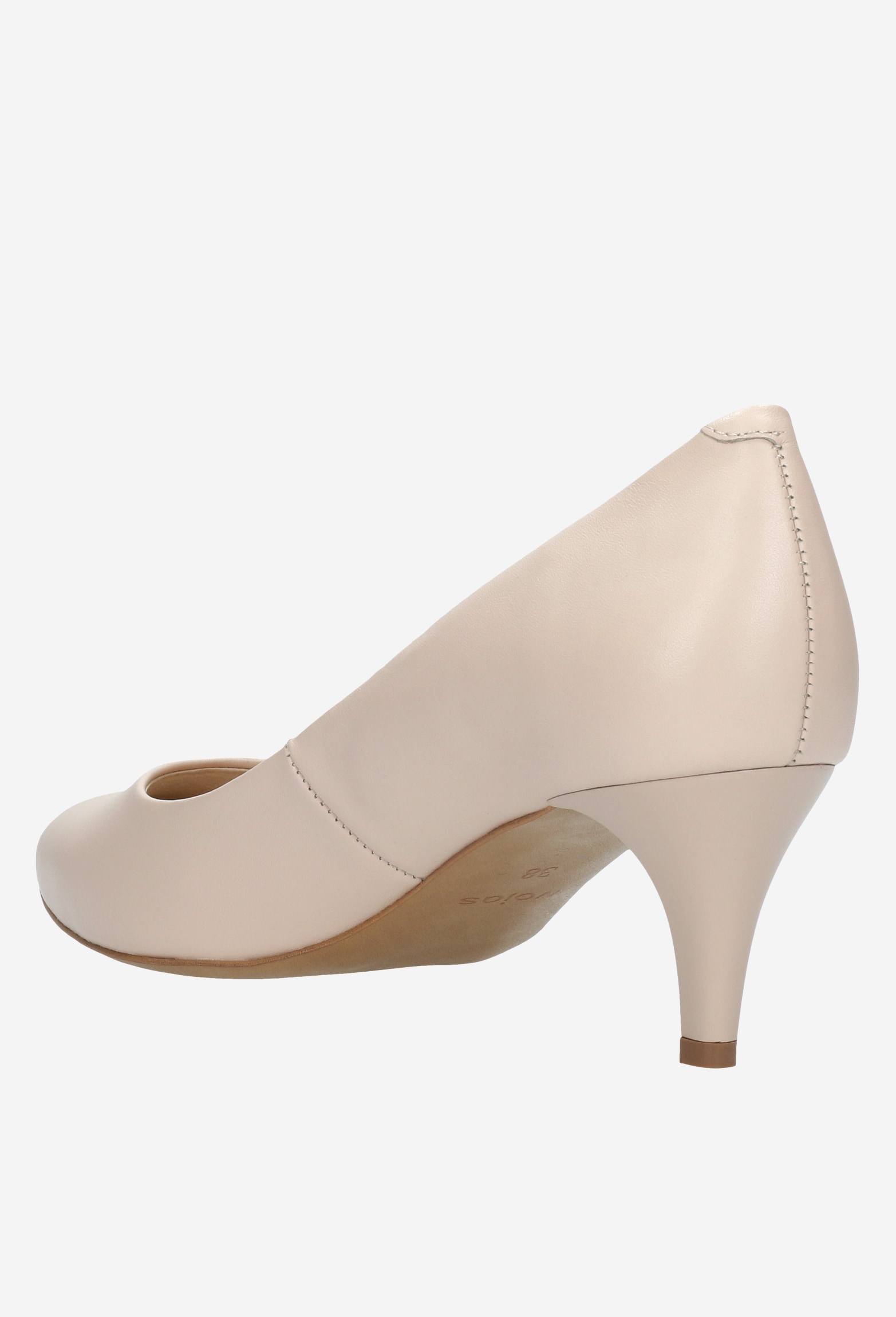 Czarne klasyczne czółenka damskie ze skóry licowej