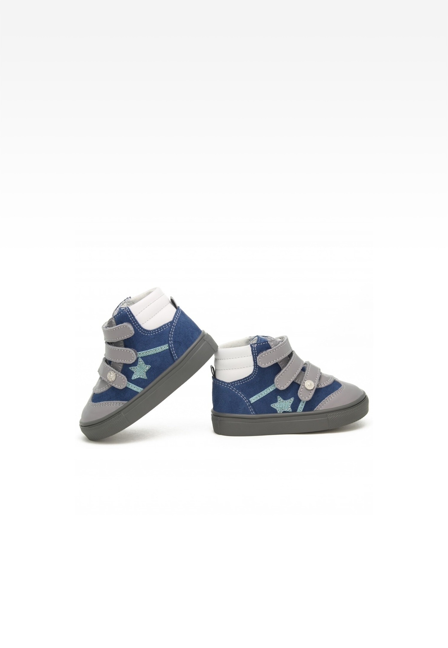 Trzewiki BARTEK 11575004, dla chłopców, niebiesko-szary