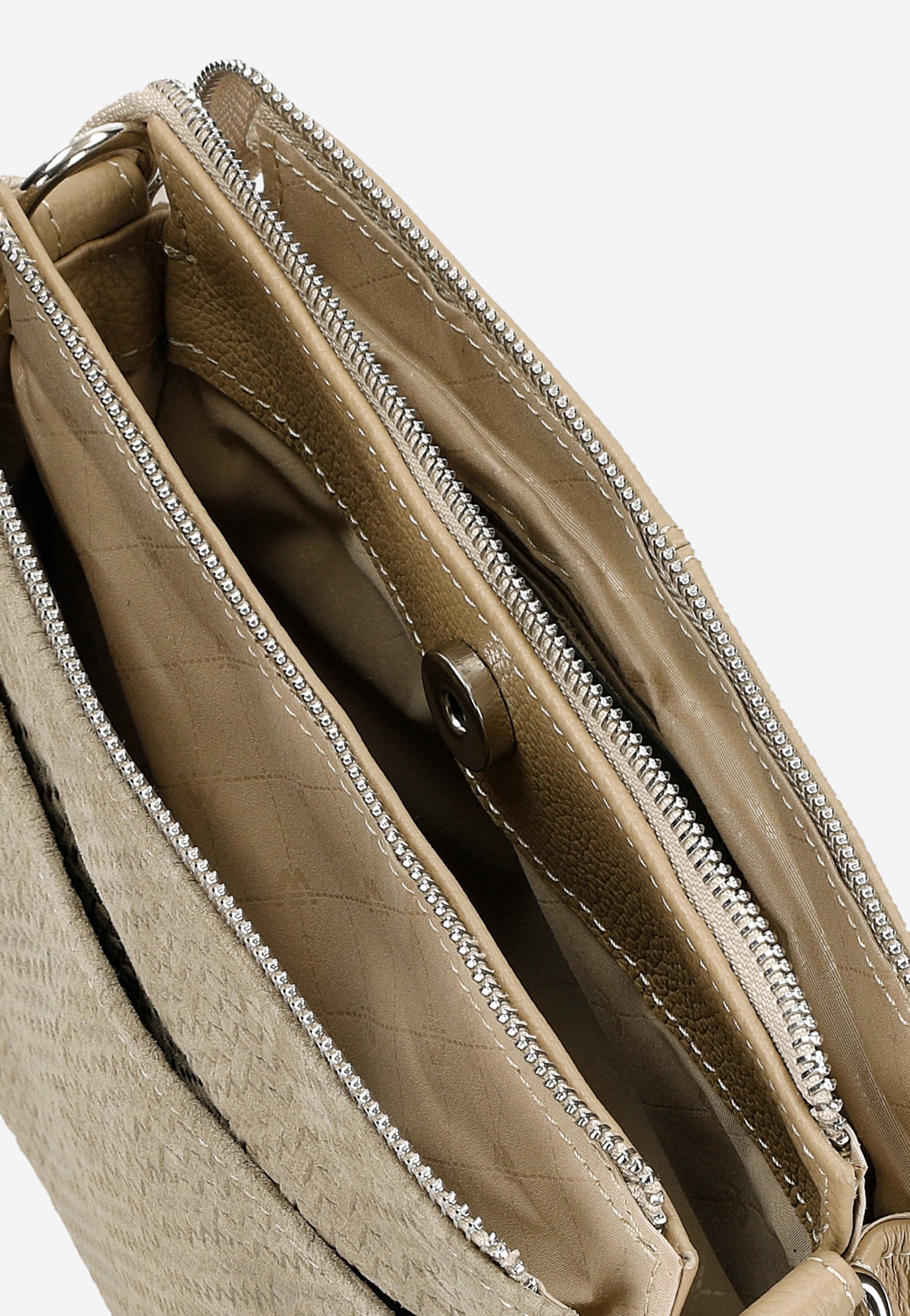 Mała beżowa torebka damska na ramię