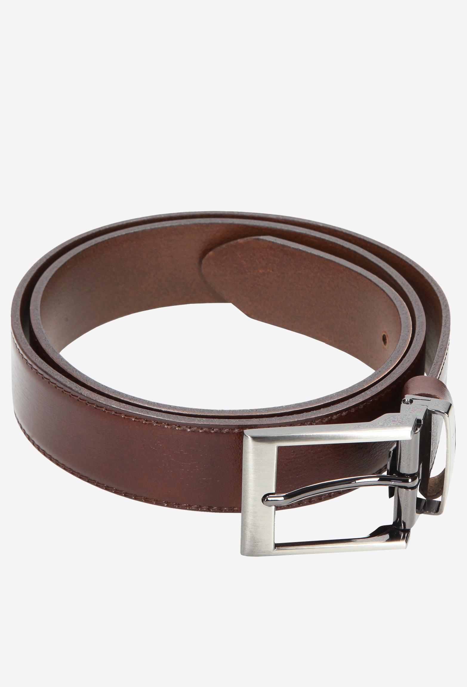 Skórzany brązowy pasek męski