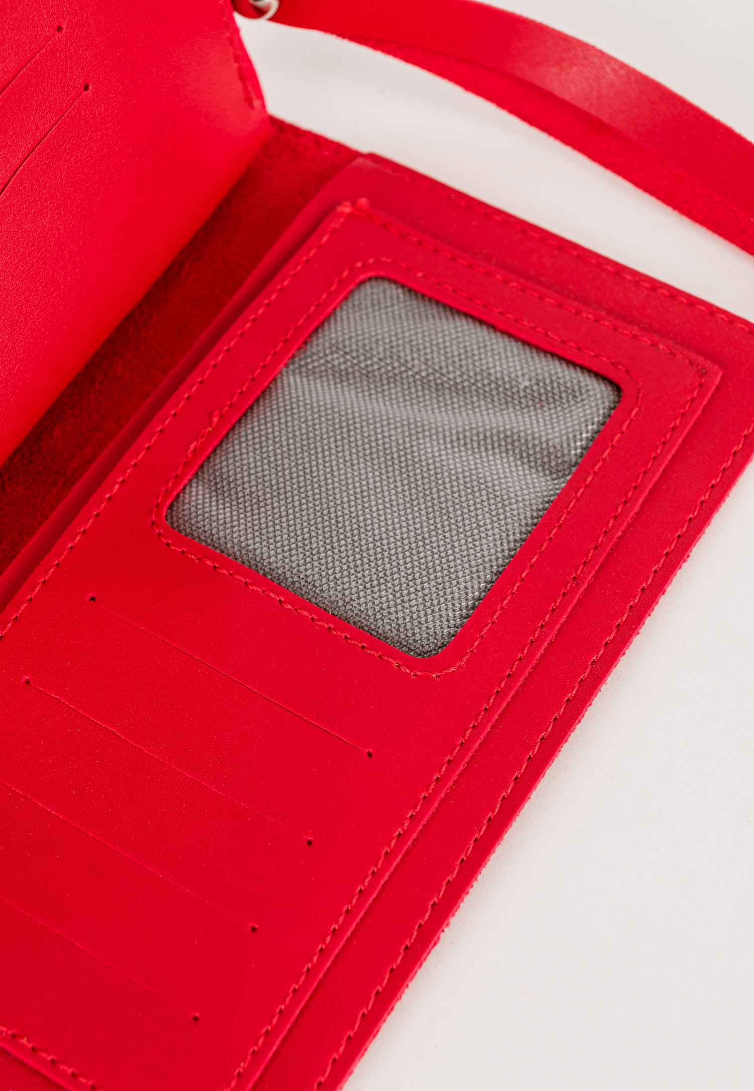 WJS duży portfel damski w kolorze czerwonym