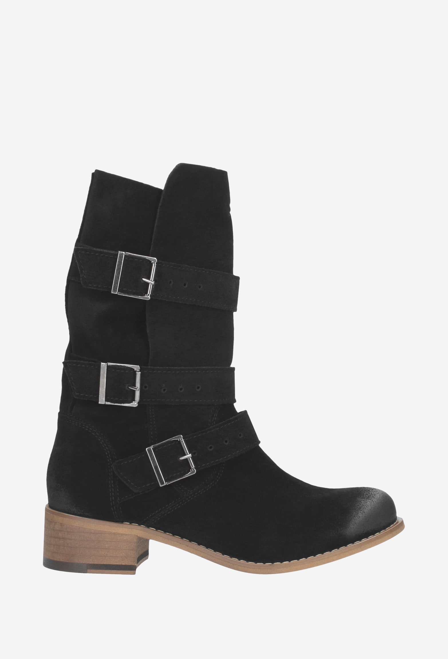 Czarne damskie botki