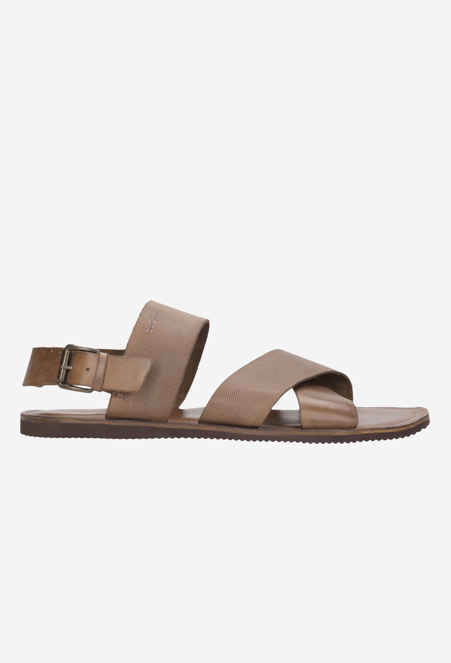 Skórzane sandały męskie w brązowym wydaniu