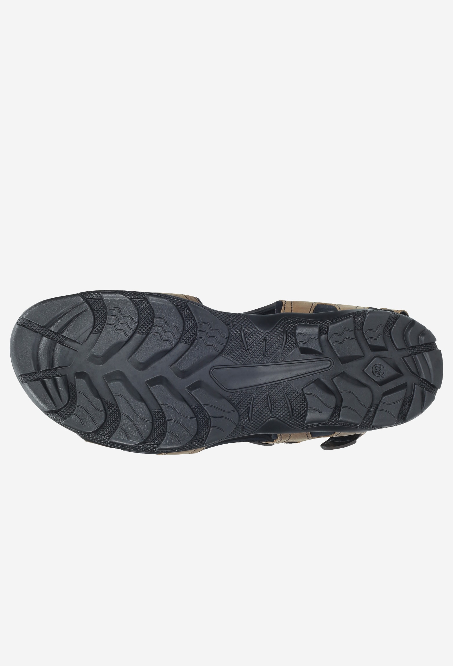 Czarne męskie sandały