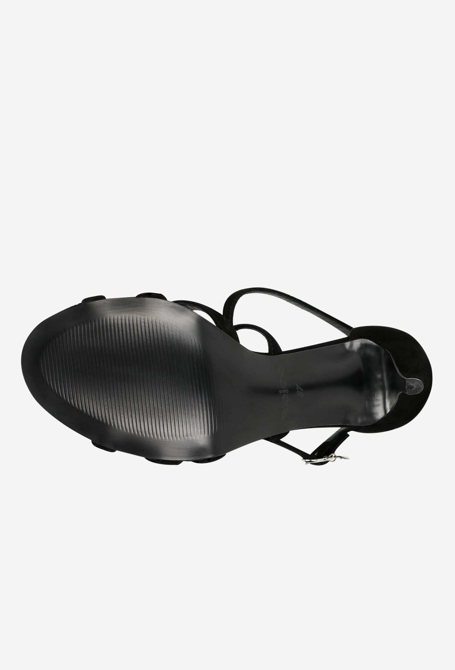 Czarne sandały damskie na szpilce