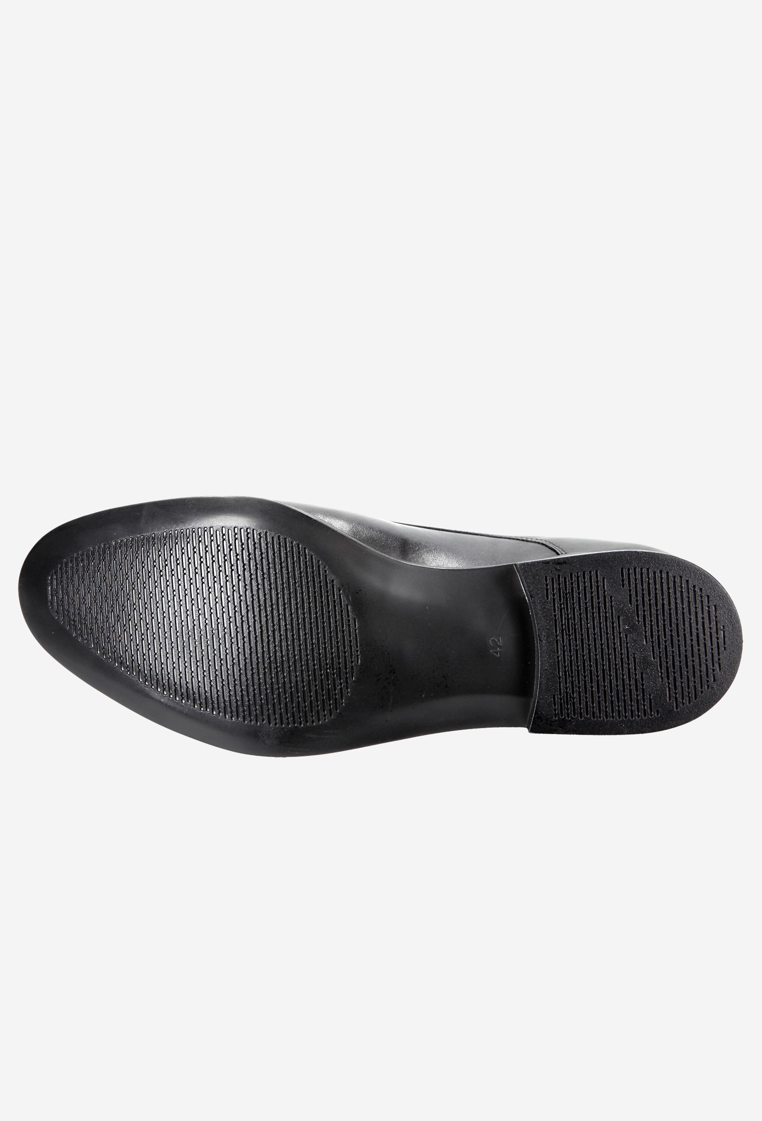 Czarne ponadczasowe półbuty męskie ze skóry licowej